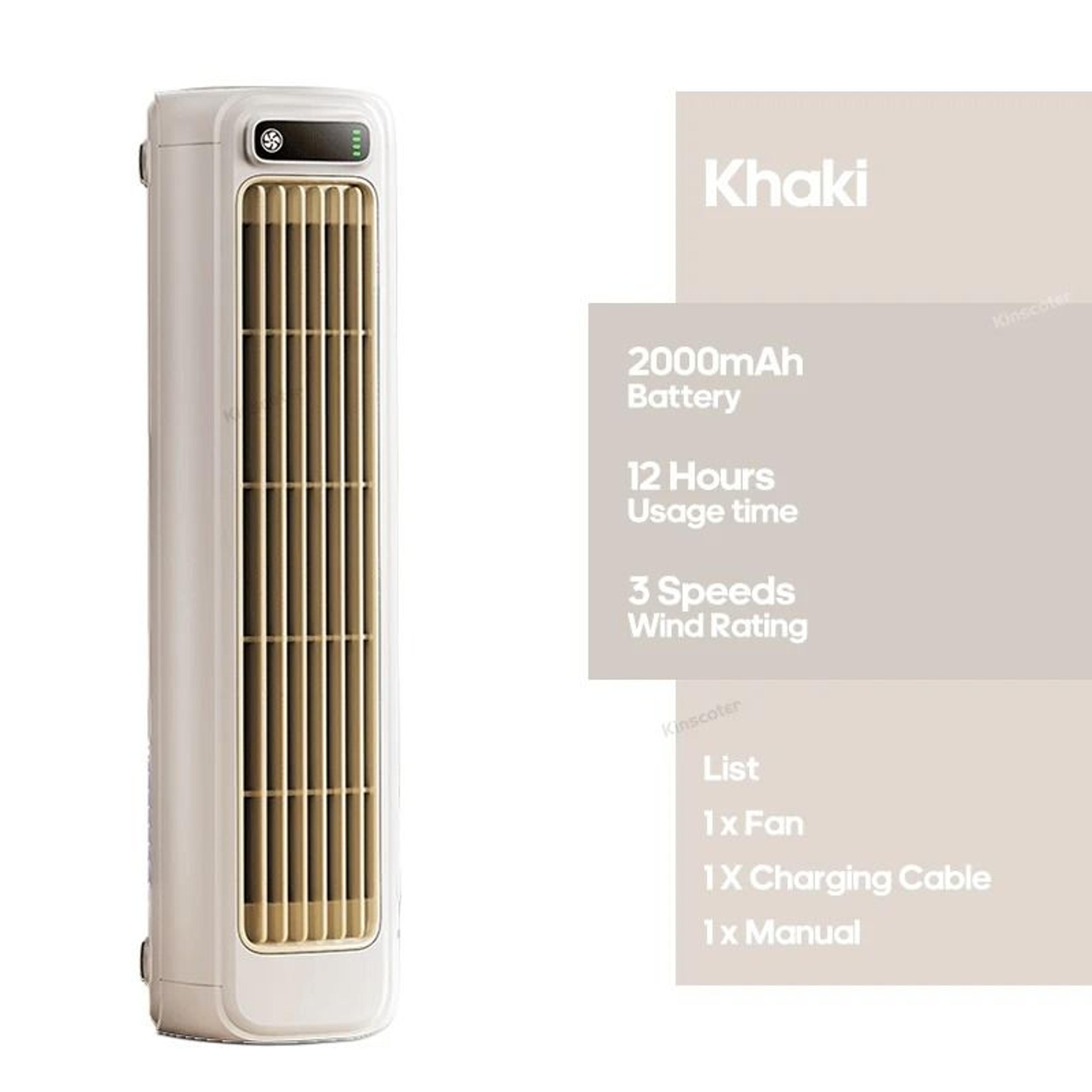 Portable Air Conditioner Fan With Rechargeable Battery Quiet Desktop And Wall Mount 8