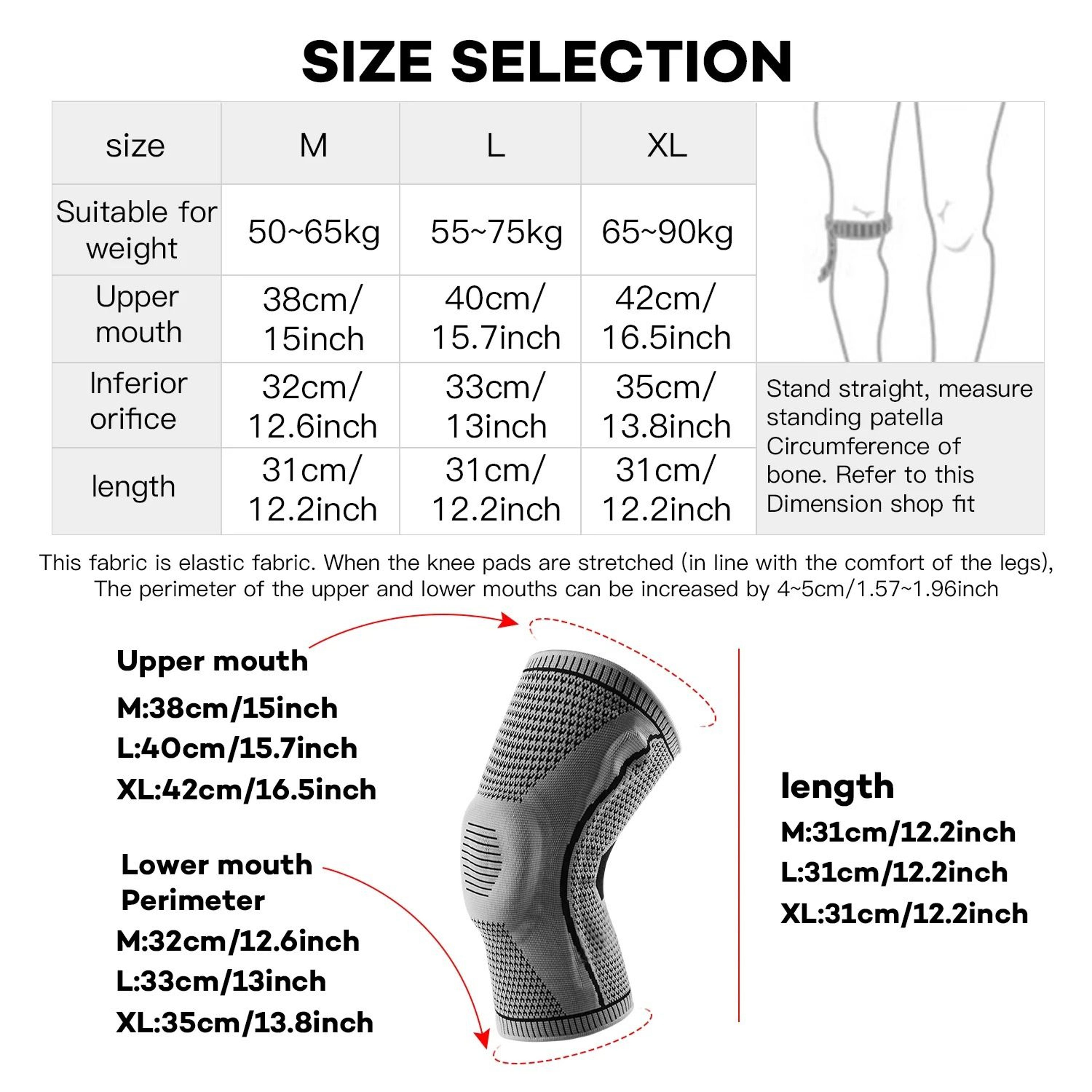 Knee Pads Compression Brace With Silicone Support For Sports And Joint Protection 5