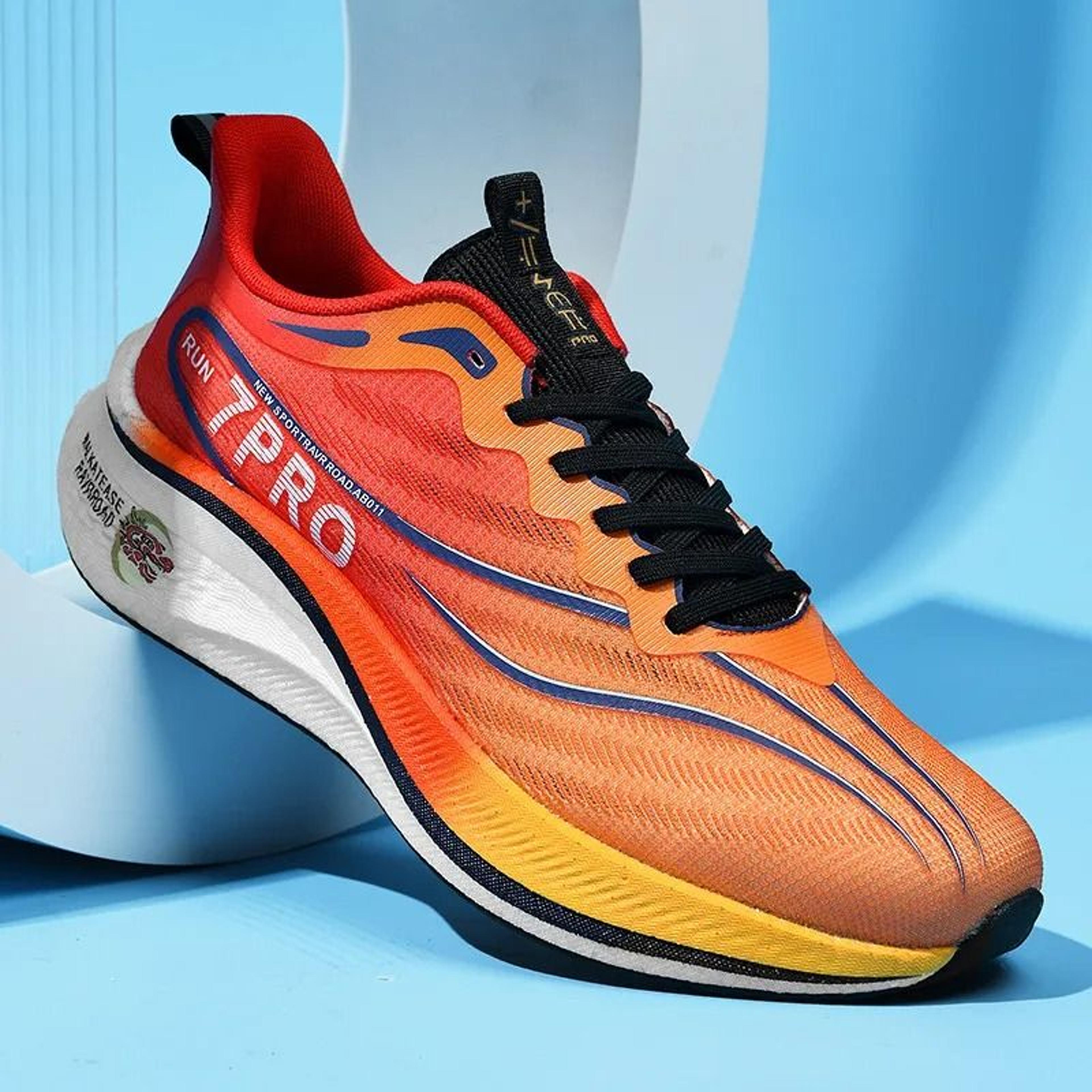 men running shoes lightweight carbon plate sports sneakers