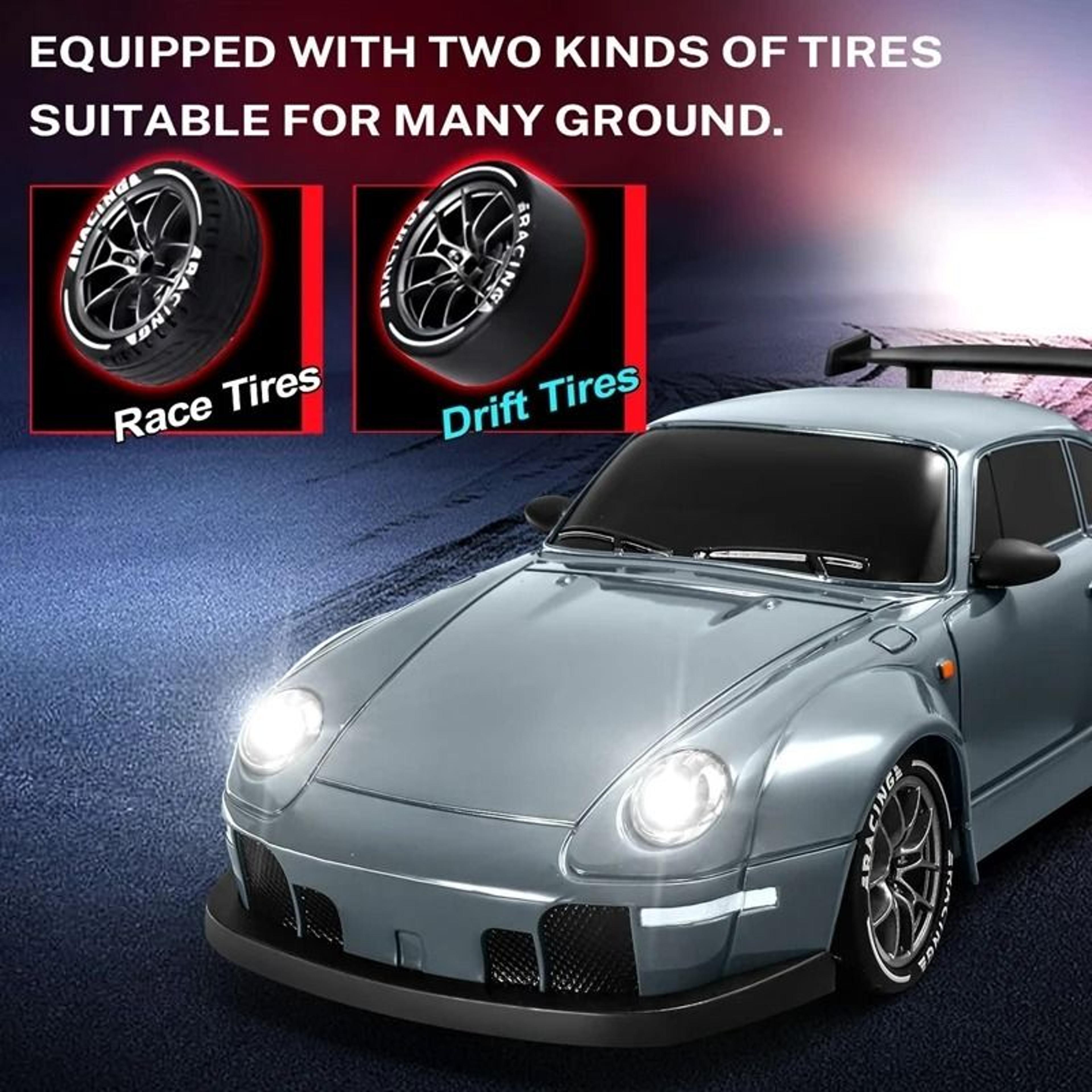 4WD RC Drift Car High Speed Remote Control Racing Vehicle With LED Lights 4