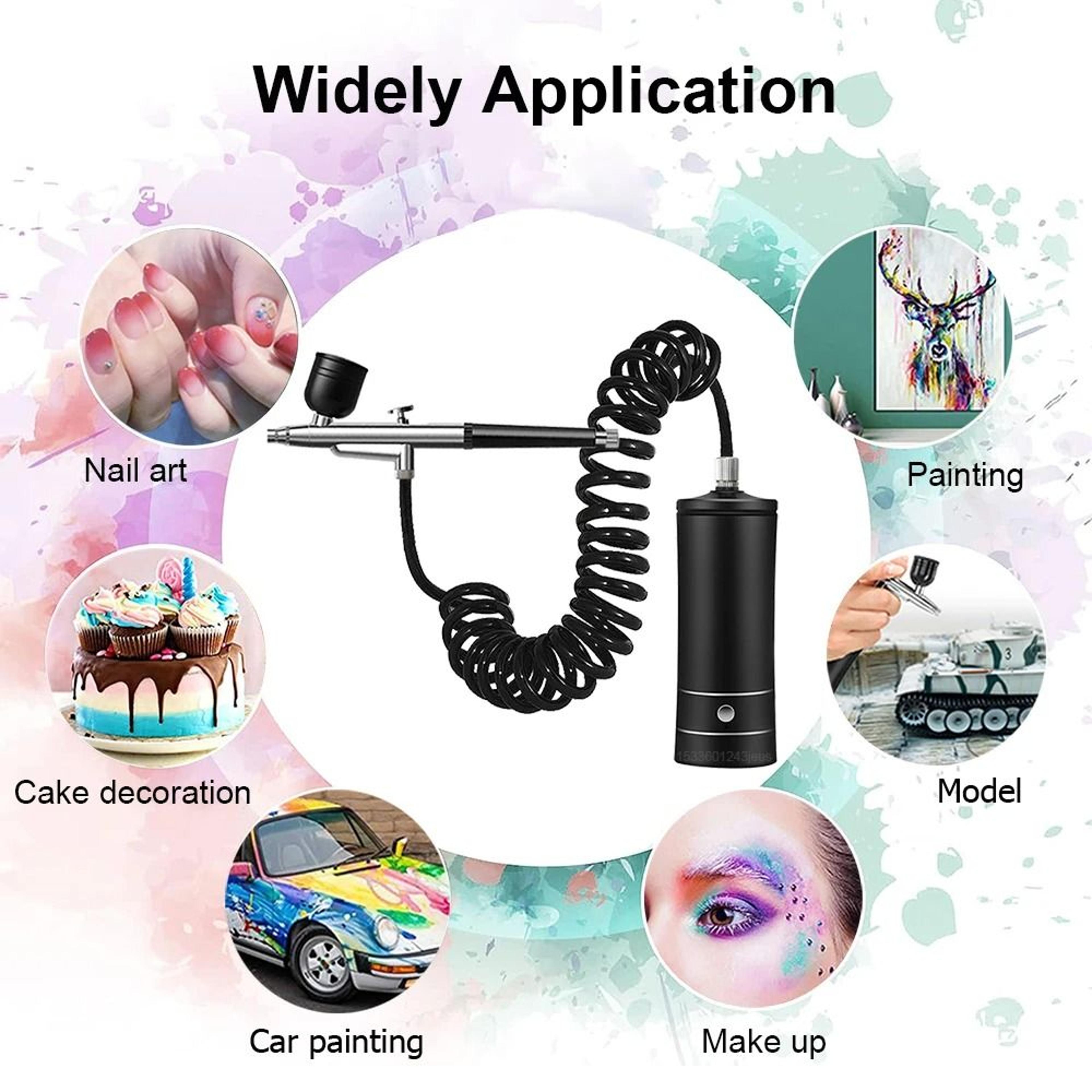 Portable Airbrush With Compressor For Nails Cake And Crafts 2