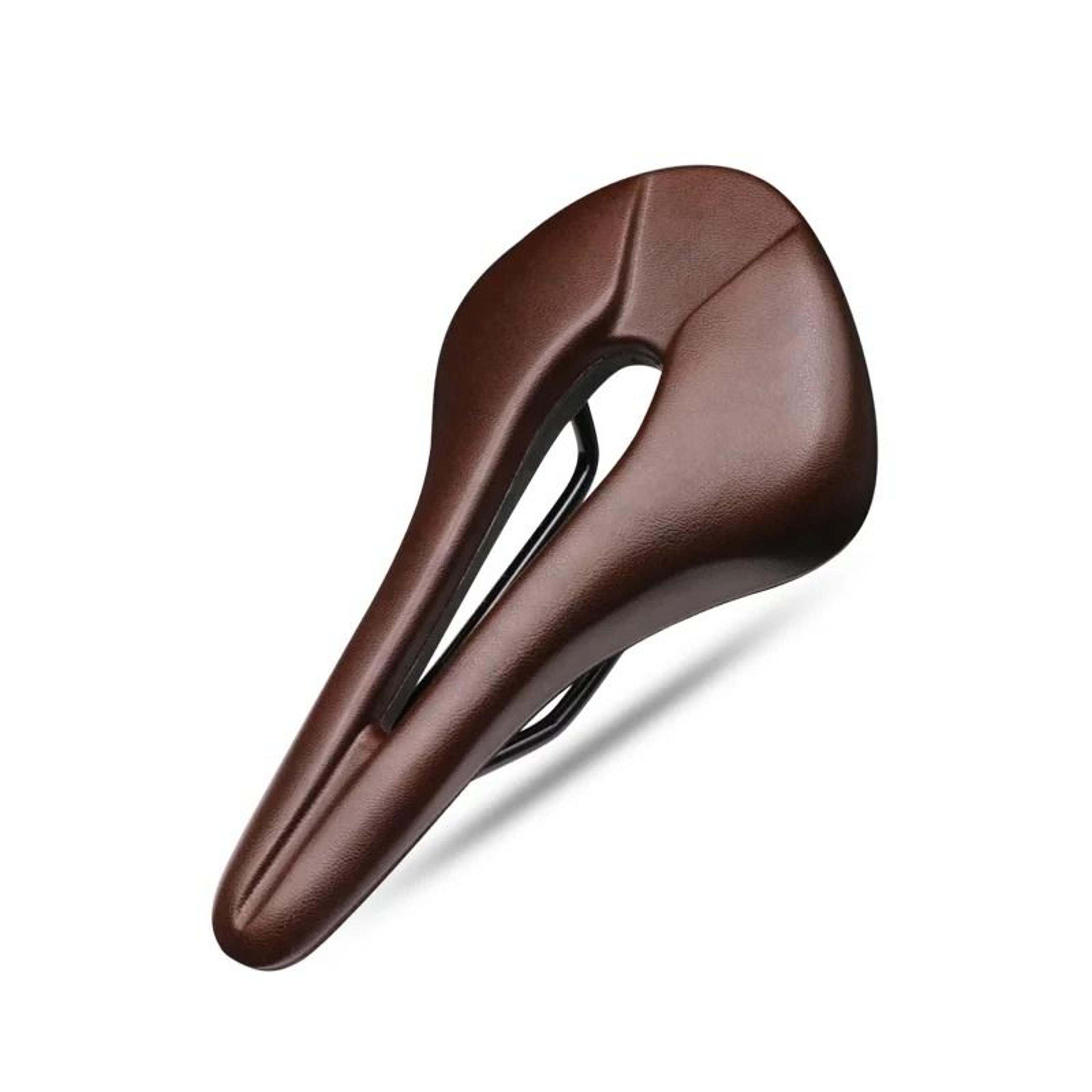 Breathable Hollow Bicycle Saddle PU Leather Soft Comfortable Cushion 6