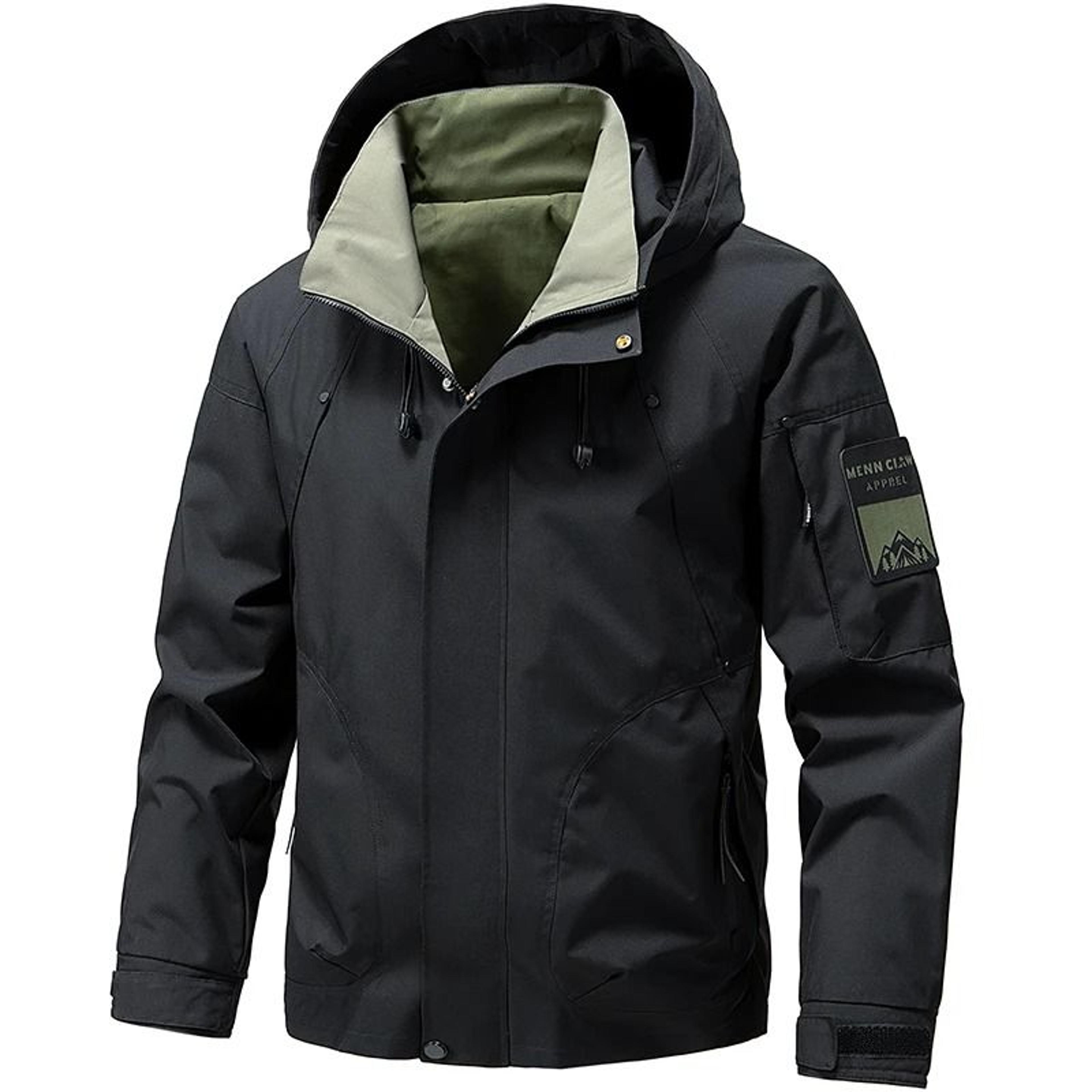Men Waterproof Softshell Hooded Jacket For Hiking And Camping 7