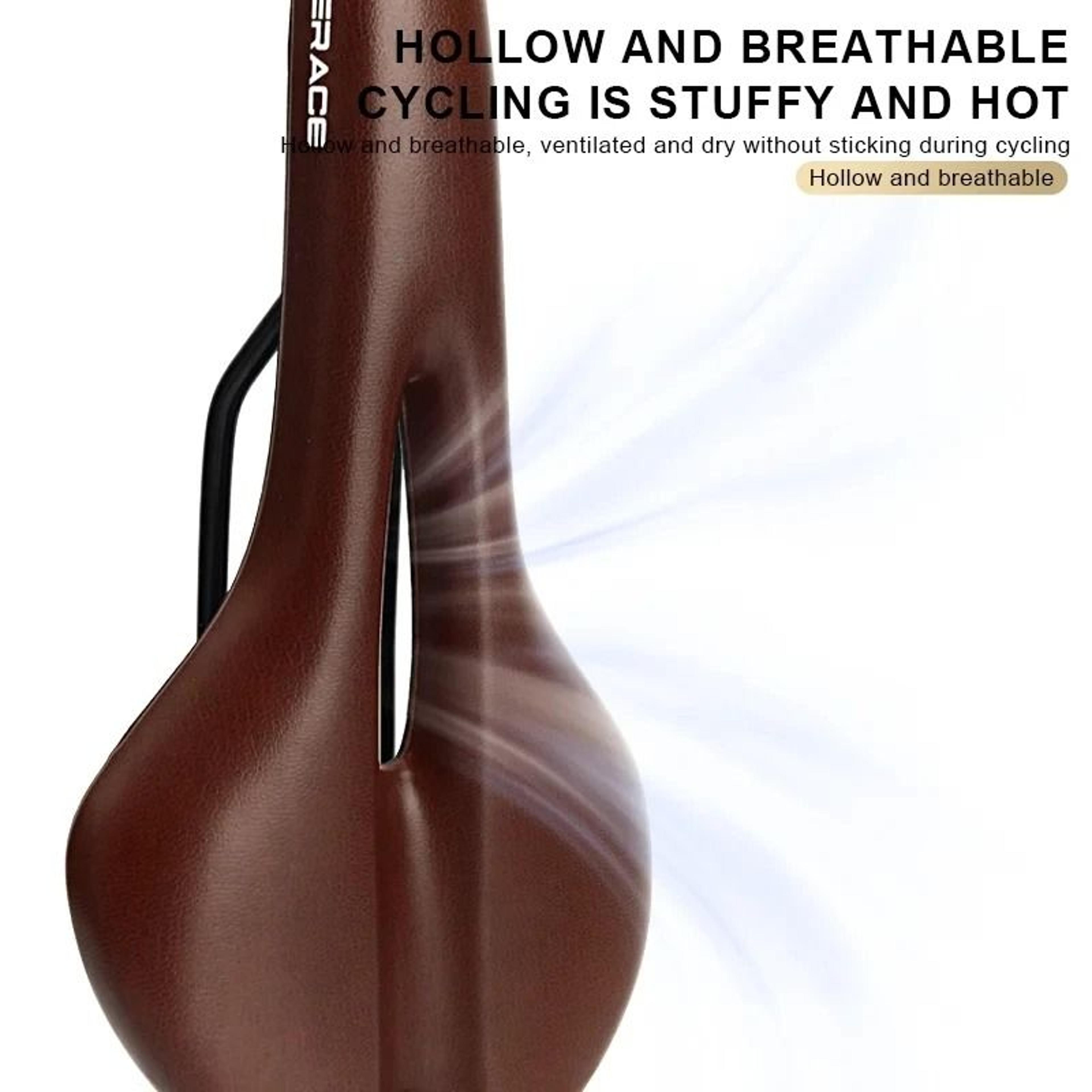 Comfortable Bicycle Saddle With Hollow Shock Absorbing Cushion 1