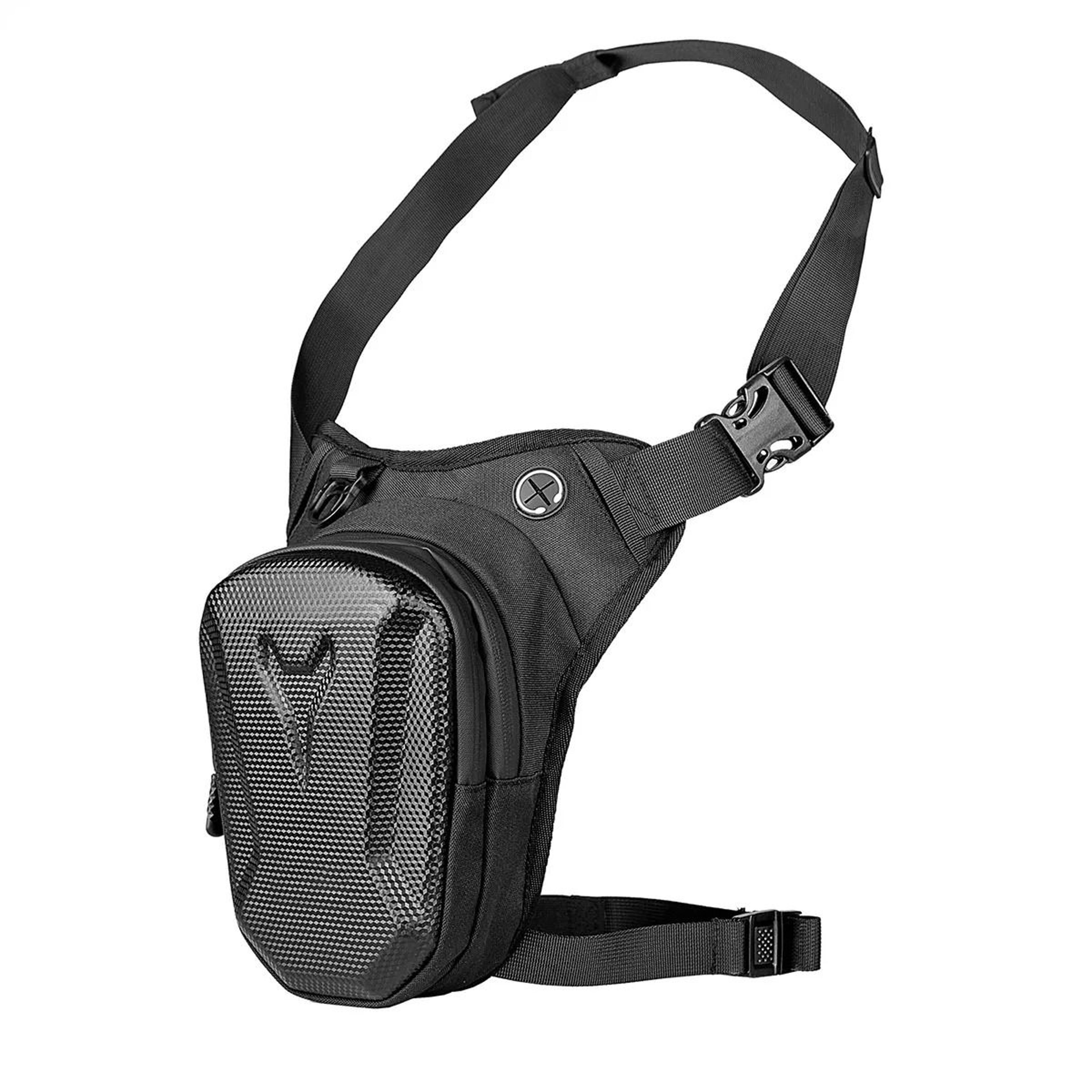 Motorcycle Leg Bag With Waterproof Hard Shell And Reflective Design 2