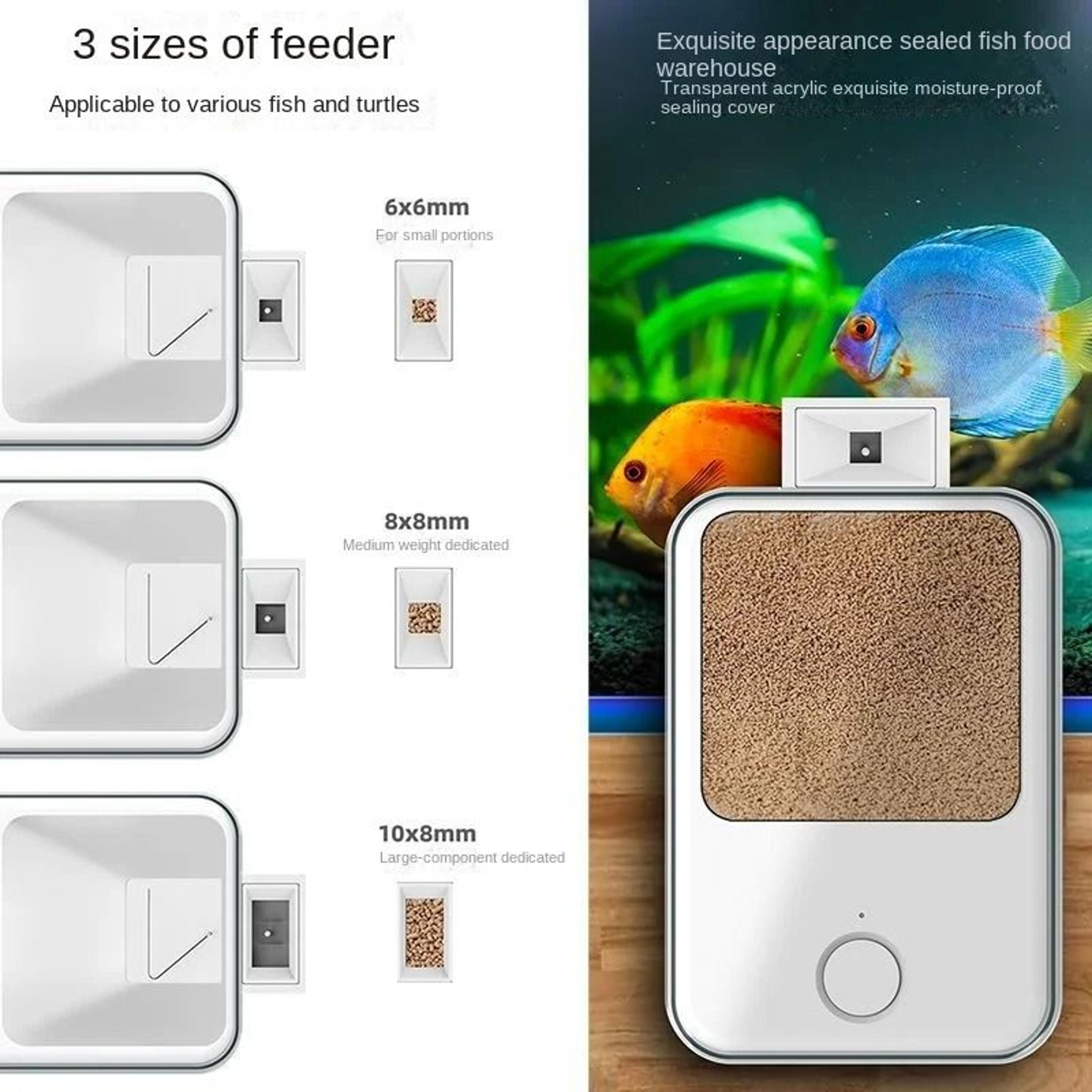 Automatic Aquarium Fish Feeder Smart WiFi App Control Voice Remote Fish Tank Feeding Dispenser 6