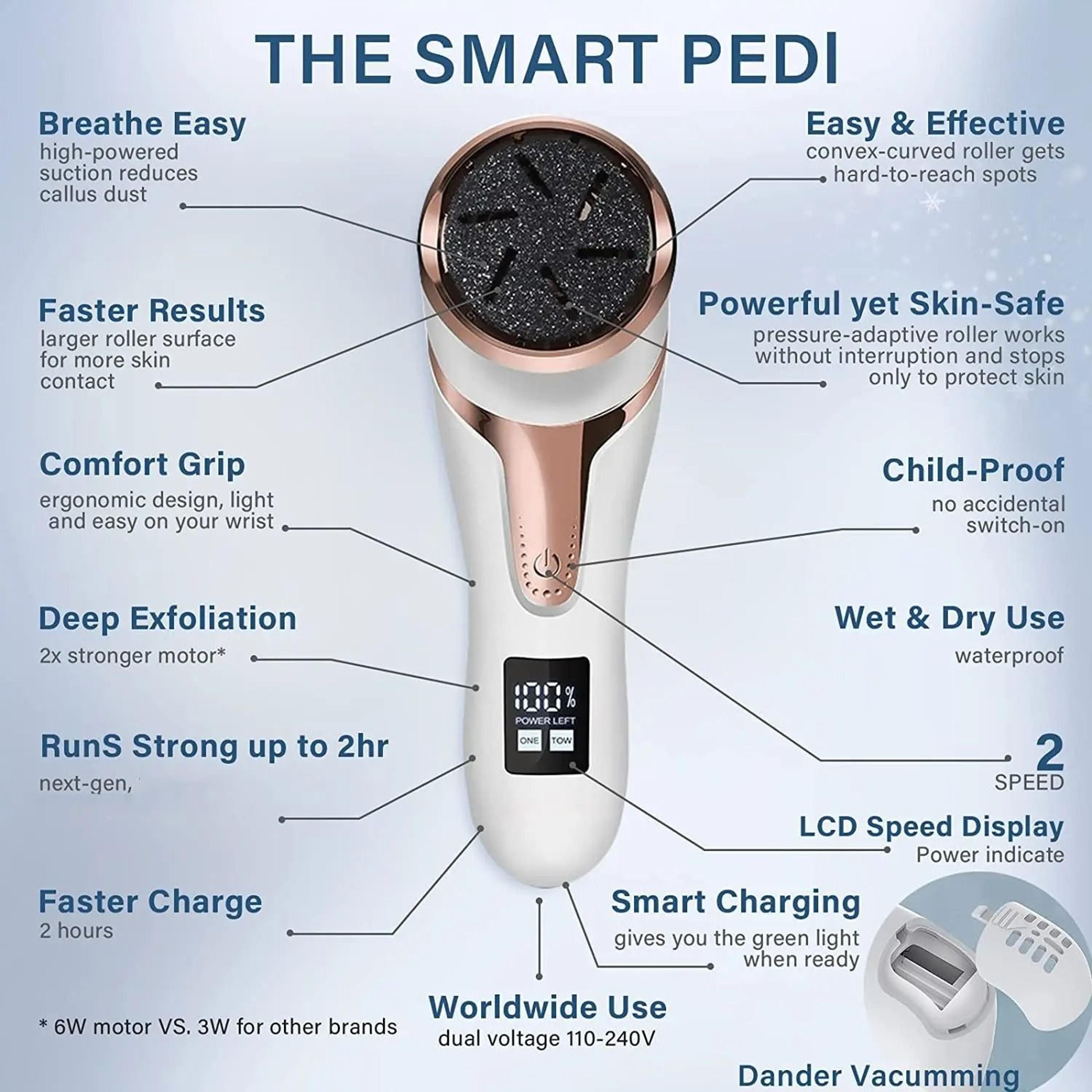 Electric Pedicure Callus Remover Foot Grinder With Vacuum And Rechargeable Battery 1