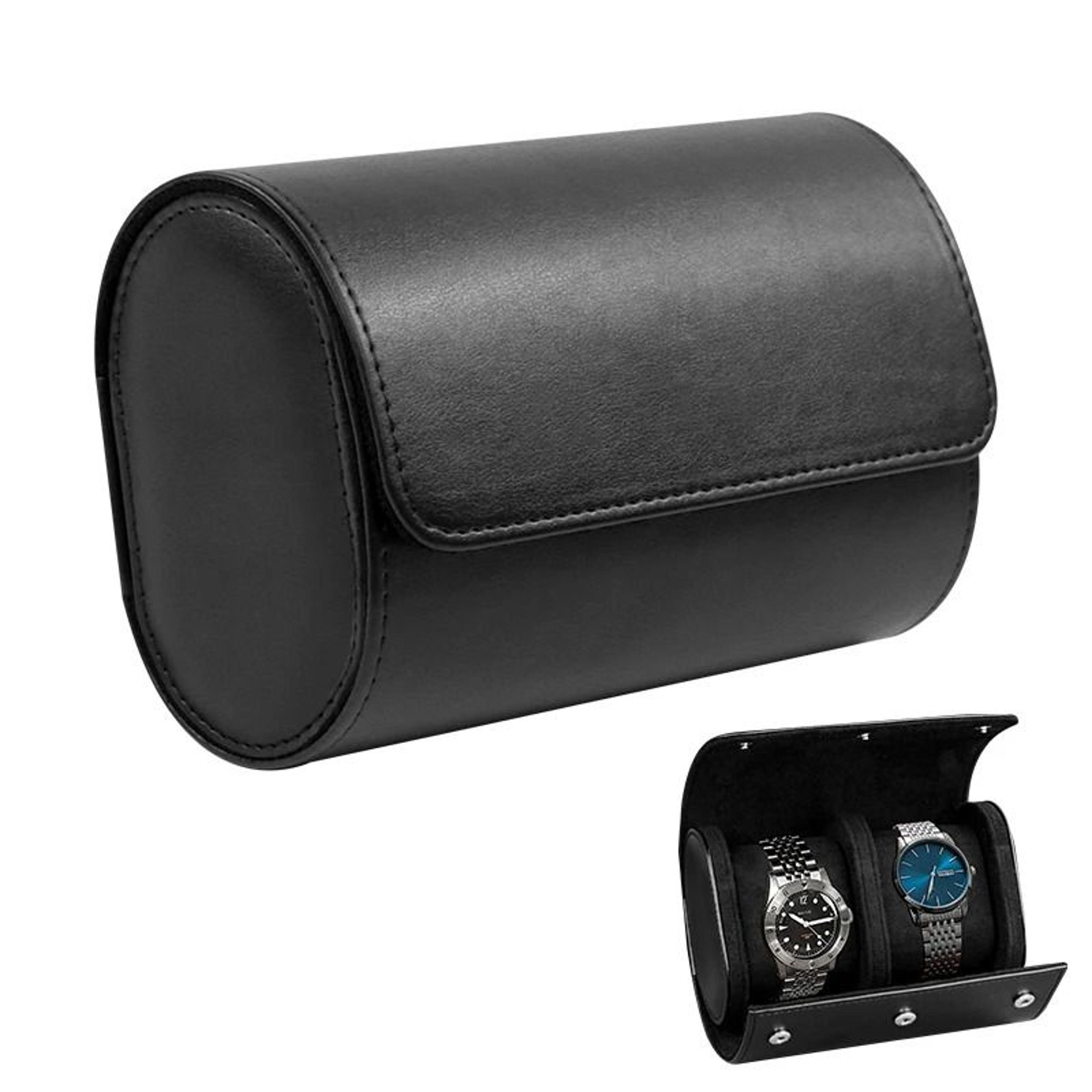 Leather Watch Roll Travel Case Luxury Genuine Watch Storage Bag With 1 2 3 Slots 8