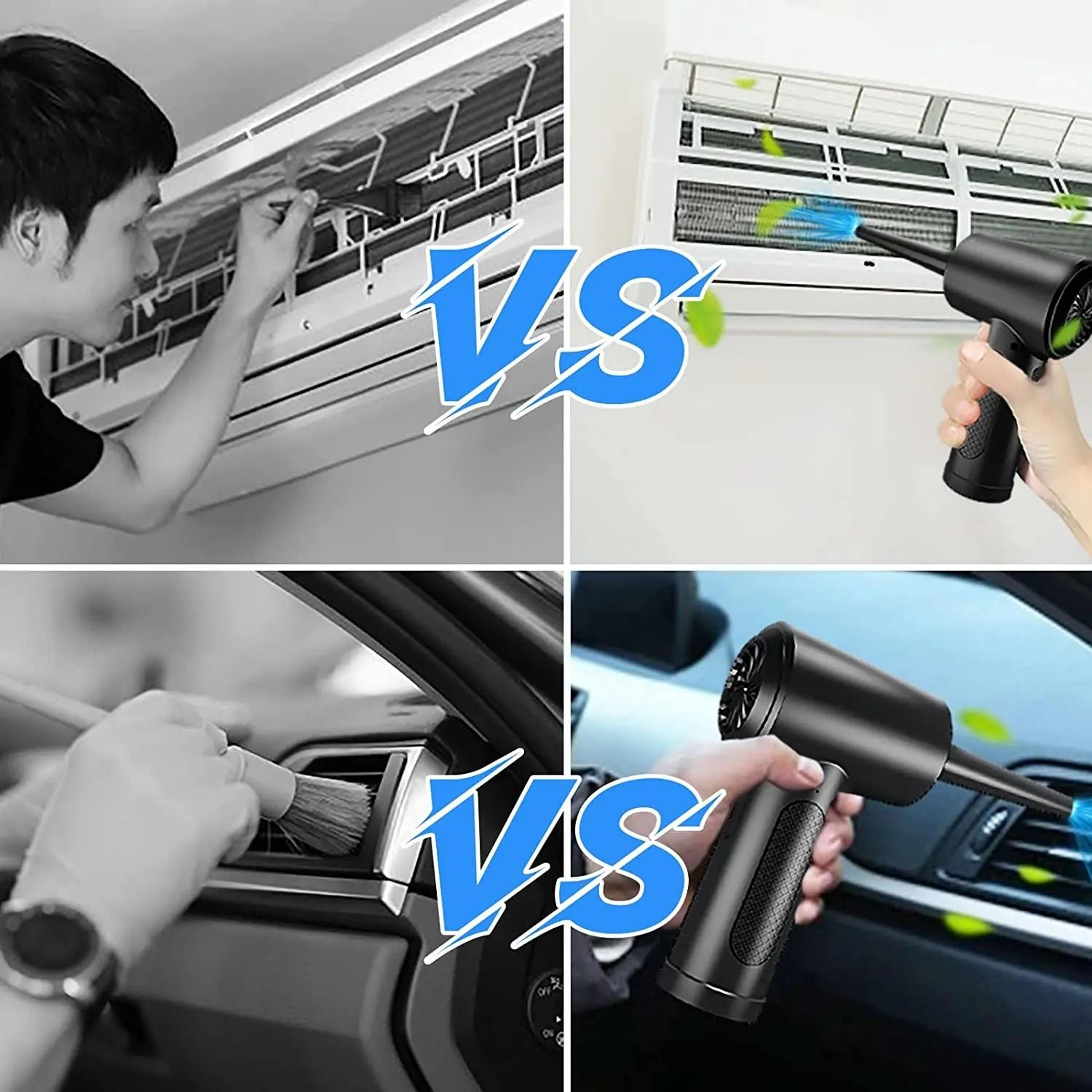 Portable Air Duster Cordless Compressed Air Blower With LED Light For Computer And Keyboard Cleani 5