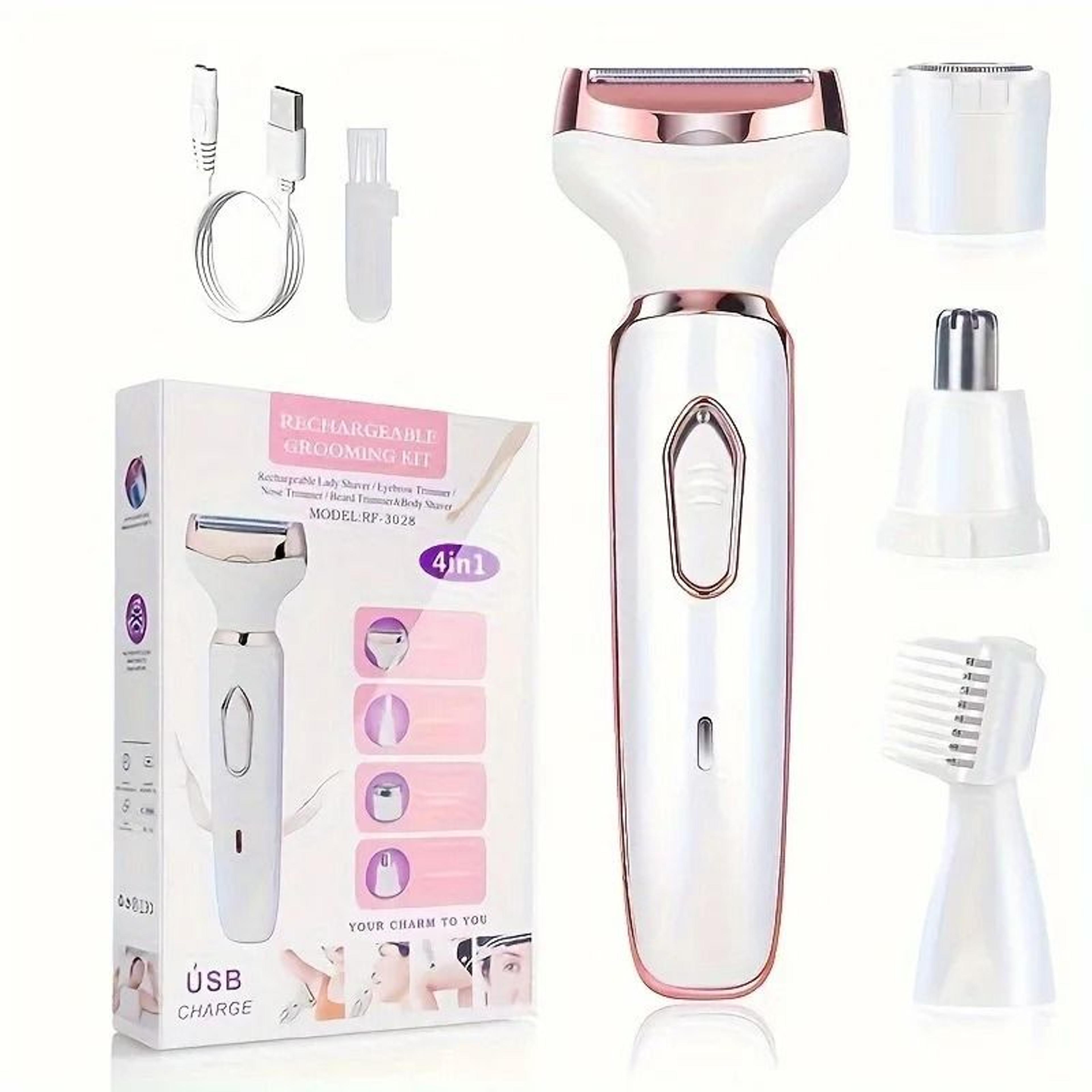 4 In 1 Electric Lady Shaver Rechargeable Hair Removal Epilator 1