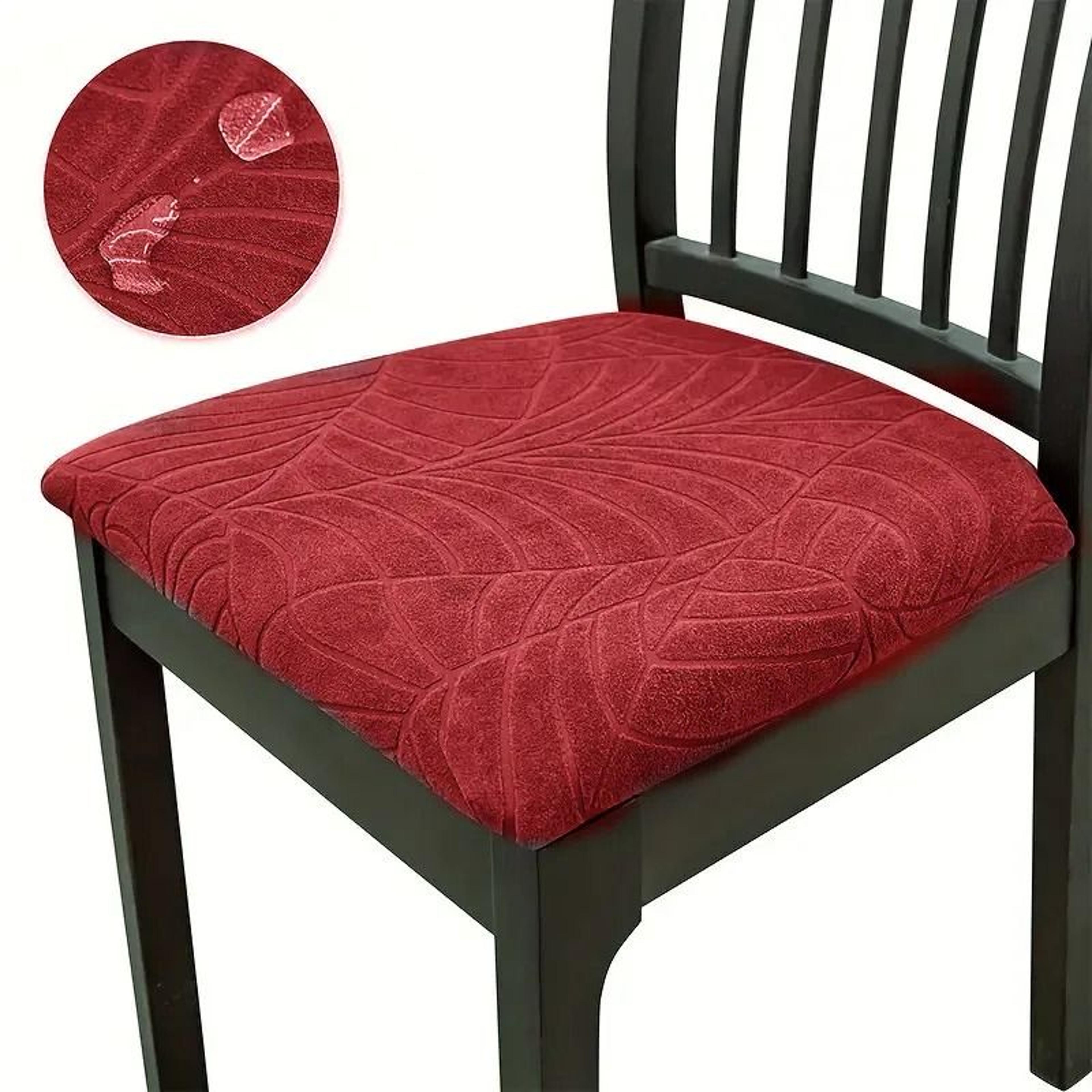 Jacquard Waterproof Chair Slipcover For Dining And Office Chairs 5
