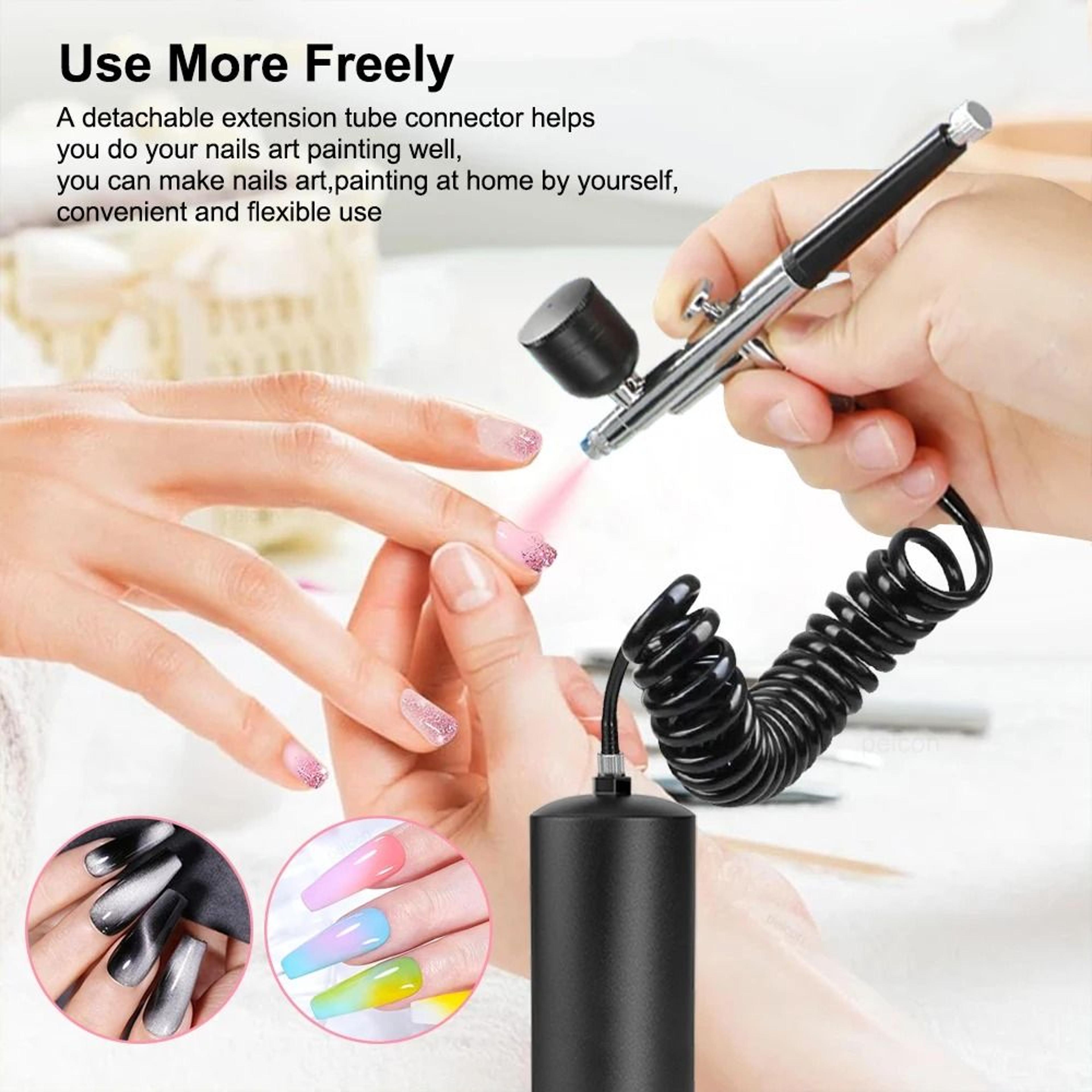 Portable Airbrush Kit With Compressor And Spray Gun For Painting And Crafts 5
