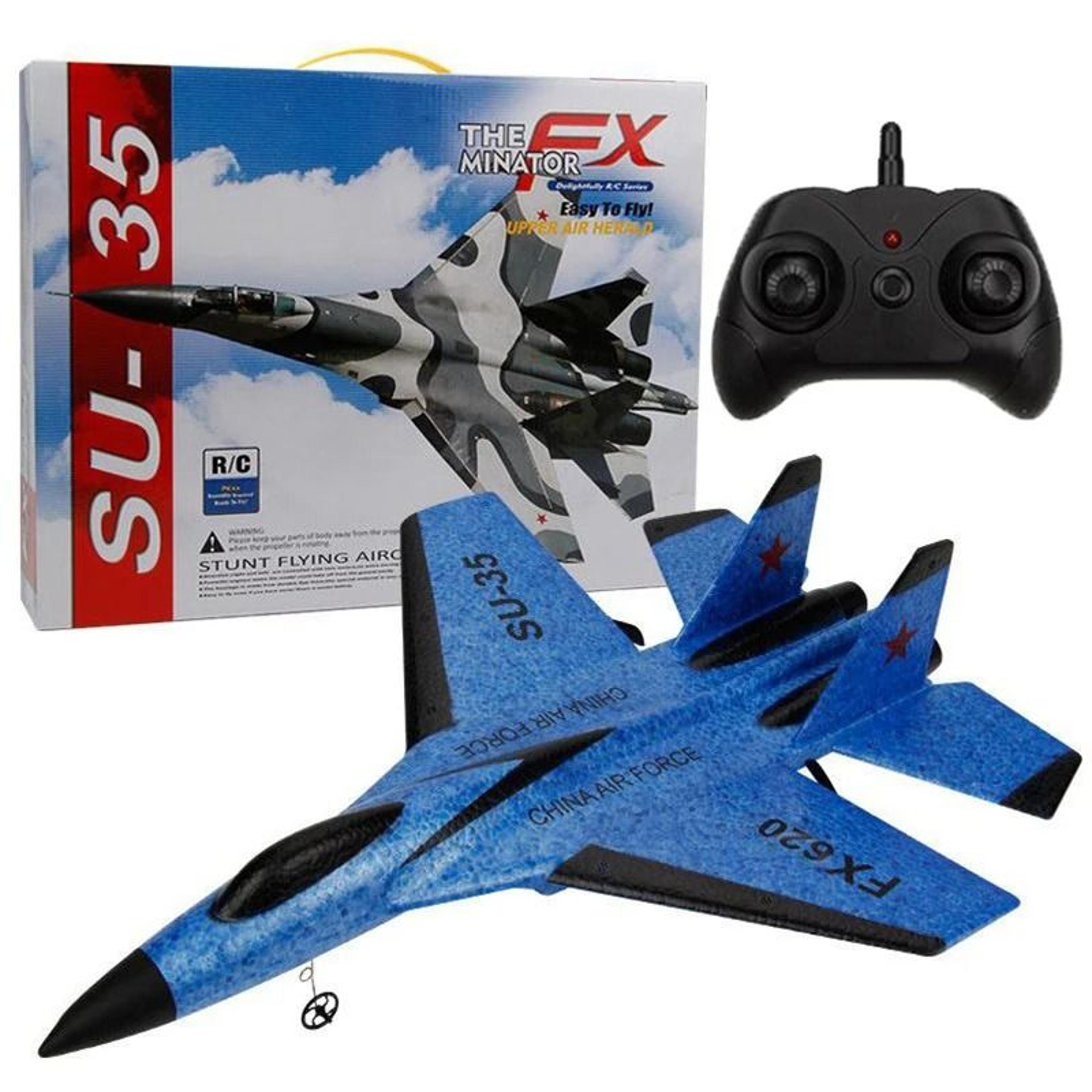 RC Foam SU35 Fighter Jet Glider With Remote Control And LED Lights 10
