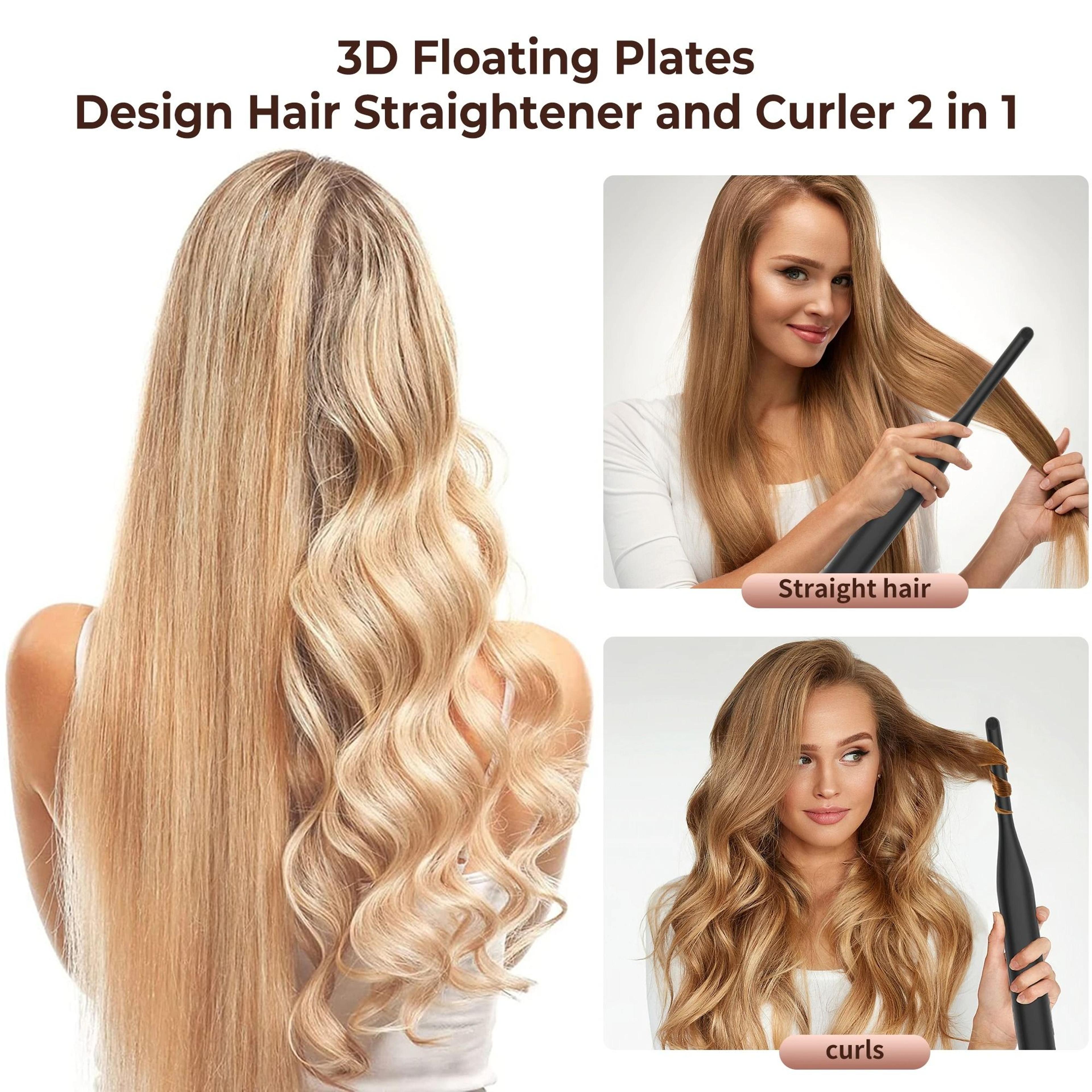 Mini Flat Iron For Short Hair And Beard With Adjustable Temperature 4