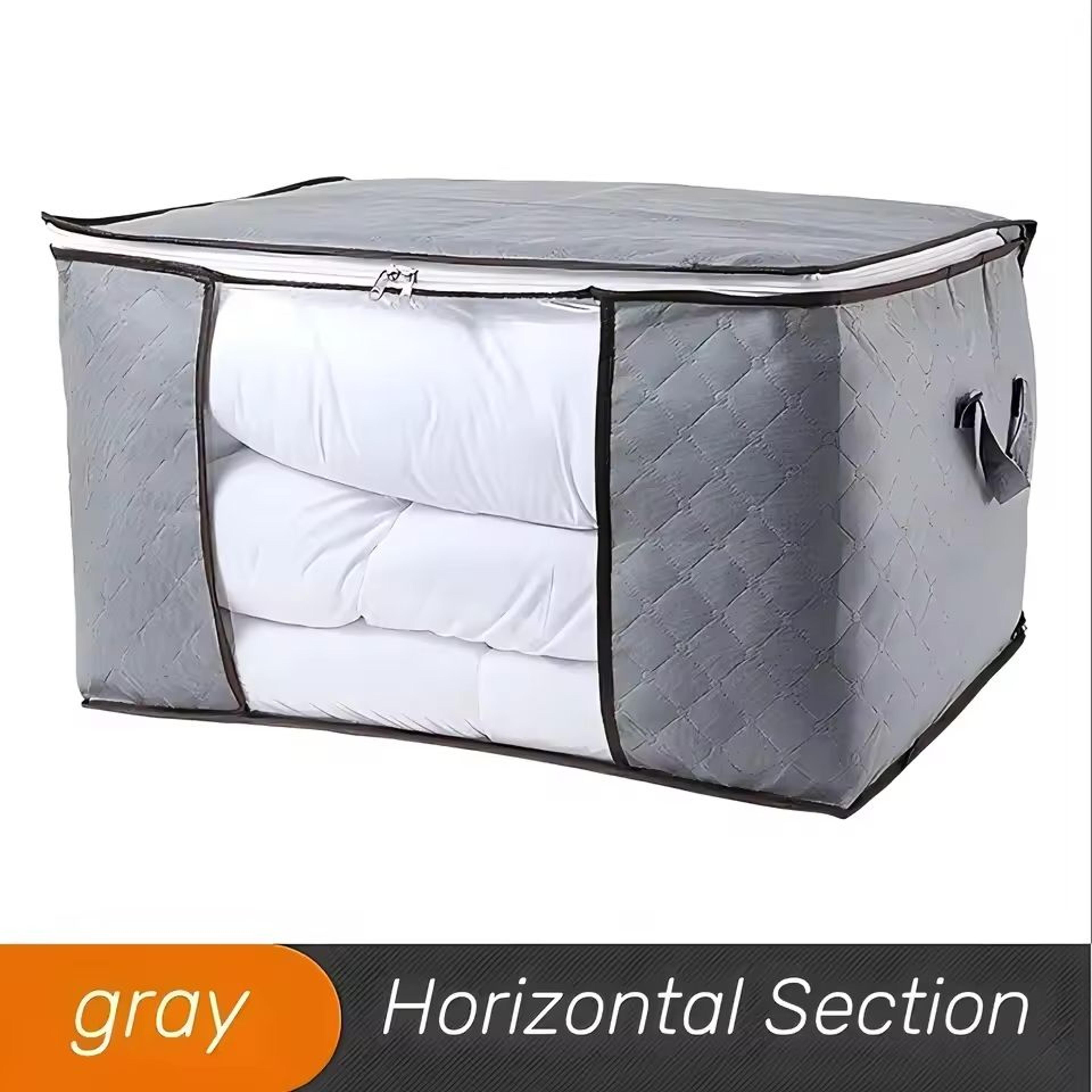 extra large storage bag with handles and window for clothes and quilts