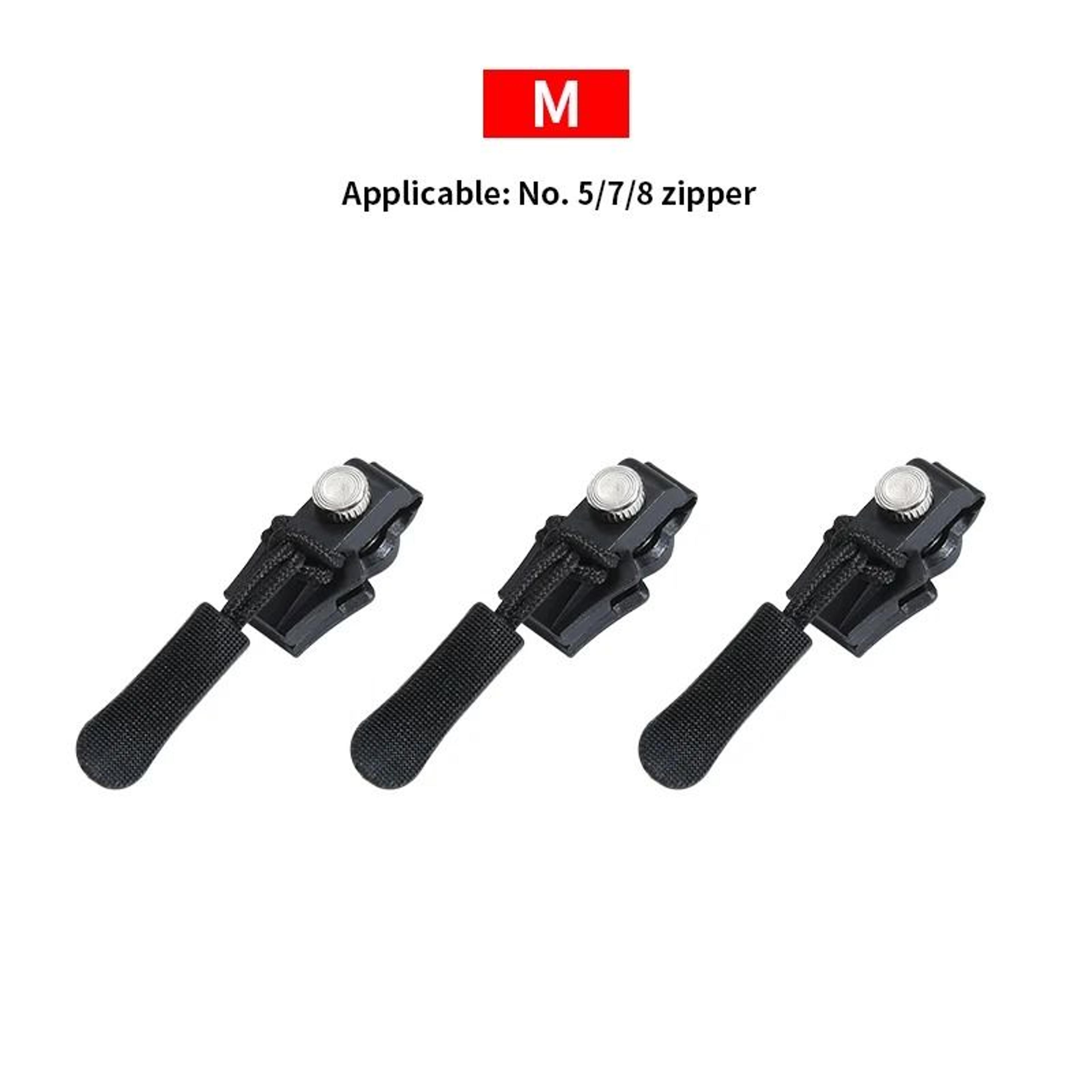 Universal Zipper Repair Kit Quick Replacement Sliders For Bags Jackets And Clothes 10