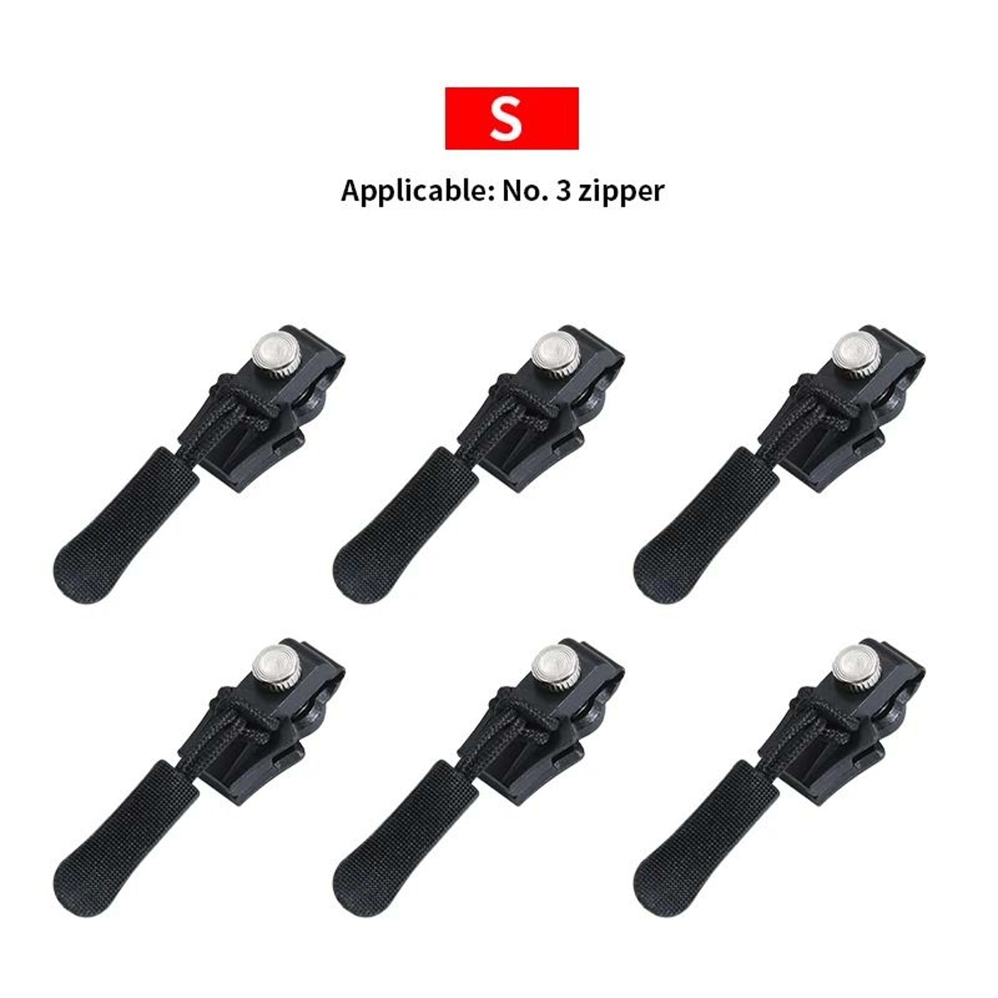 Universal Zipper Repair Kit Quick Replacement Sliders For Bags Jackets And Clothes 12