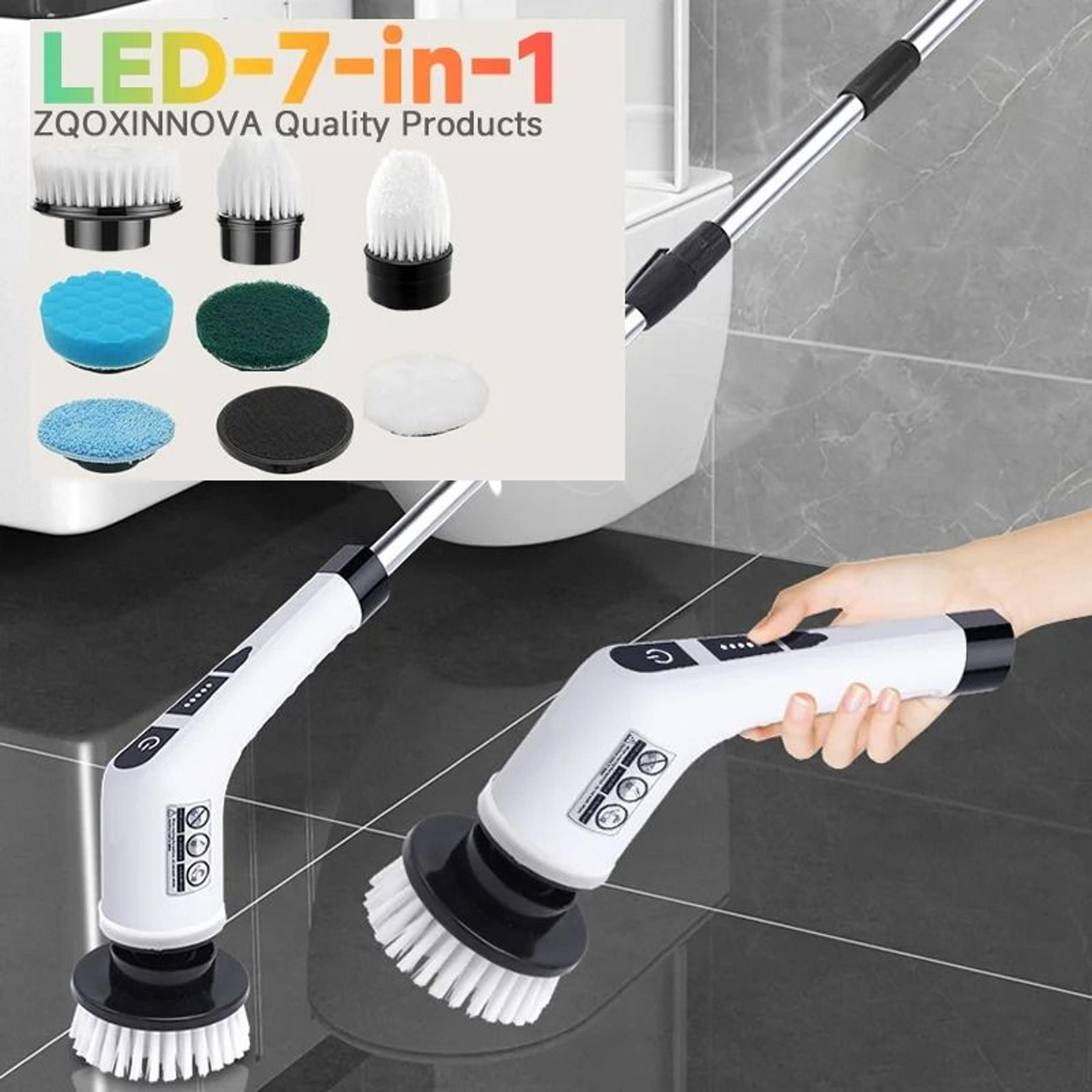 Cordless Electric Spin Scrubber Multipurpose Cleaning Brush With Multiple Heads For Bathroom Kitche 8