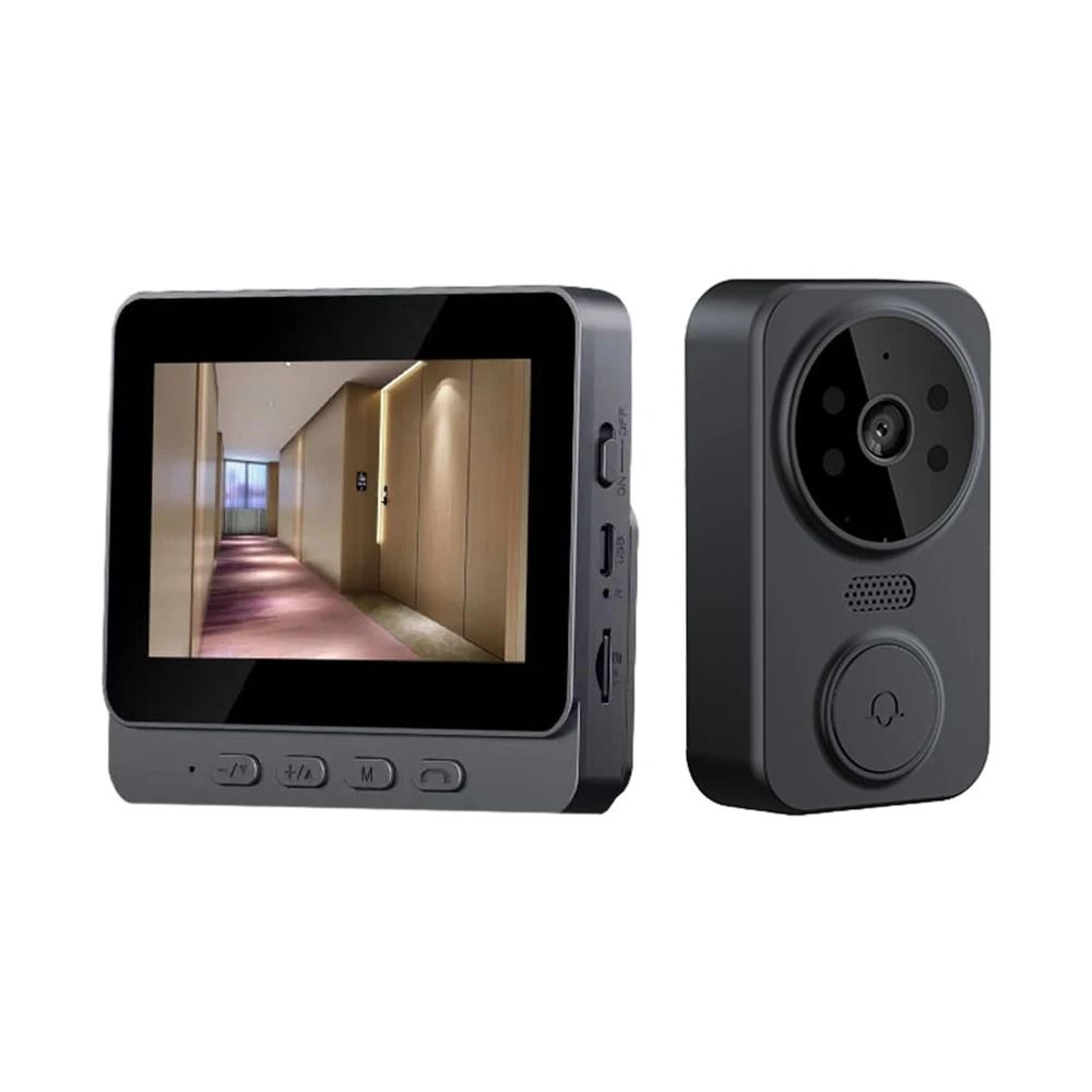 Wireless Visual Intercom Doorbell With 43 Inch IPS Screen  Smart HD Video Monitoring And TwoWay Int 0