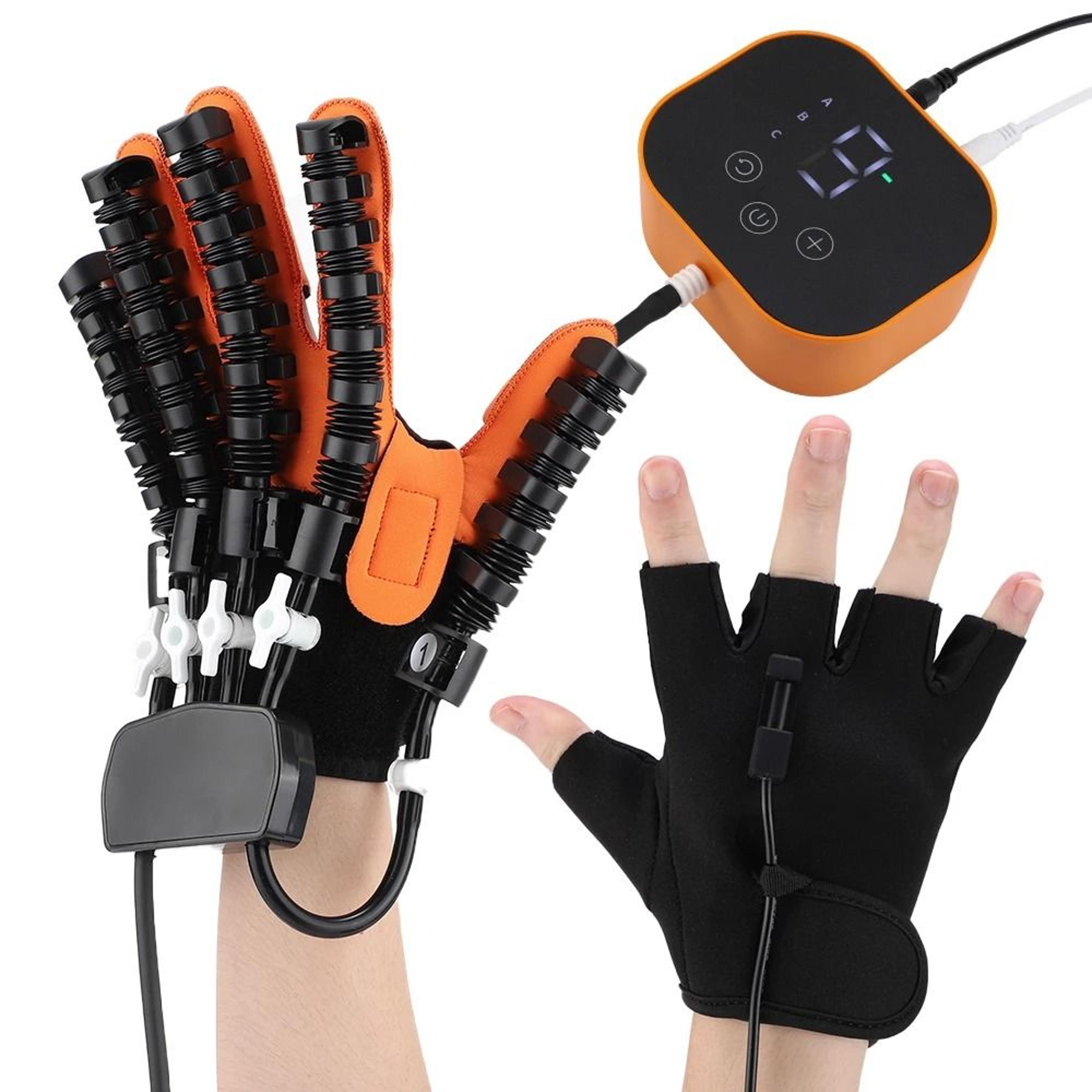 Hemiplegia Rehabilitation Glove Stroke Recovery Training Device With Finger Massage And Mirror Ther 0