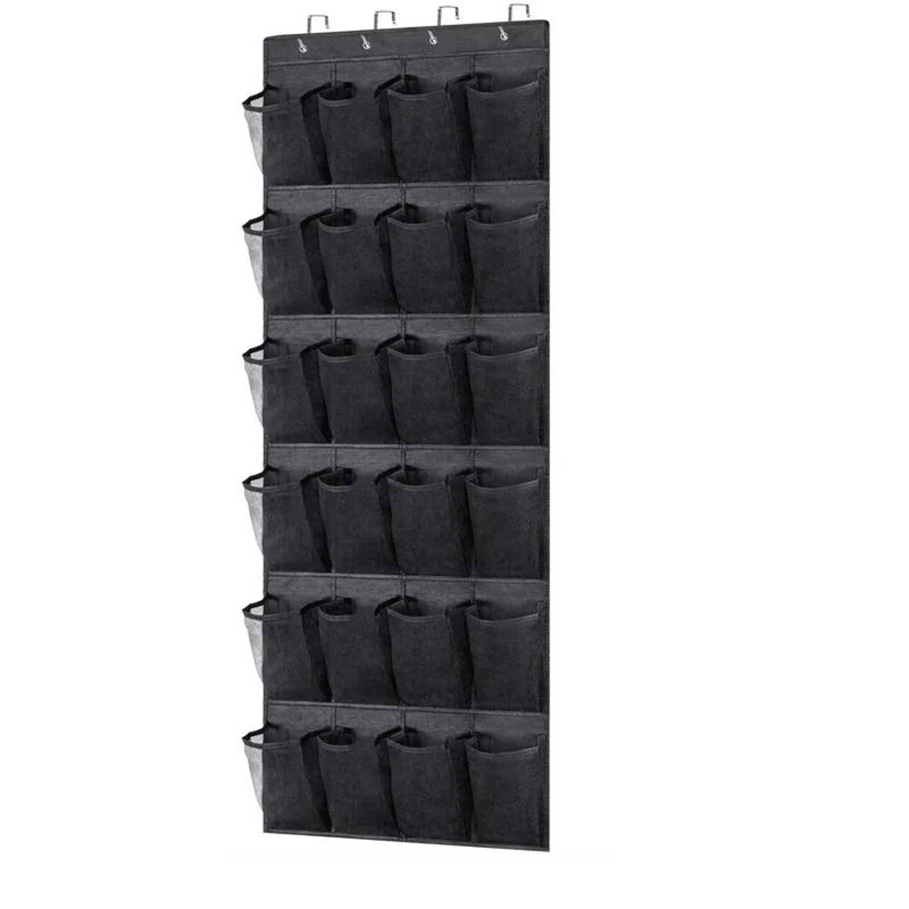 Over The Door Shoe Organizer With 24 Mesh Pockets 9