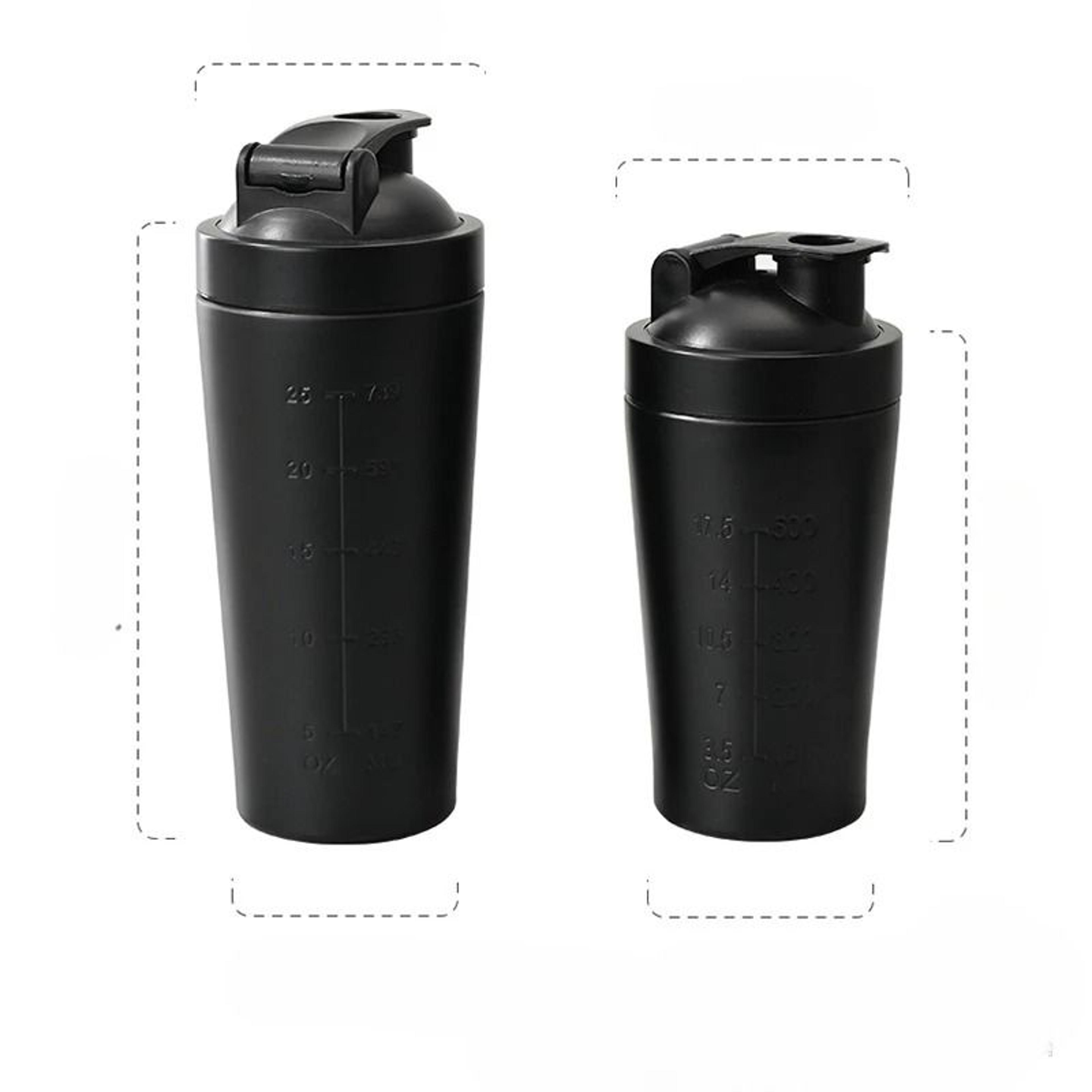 Stainless Steel Protein Shaker Bottle With Mixing Ball Leak Proof Gym Water Bottle 7