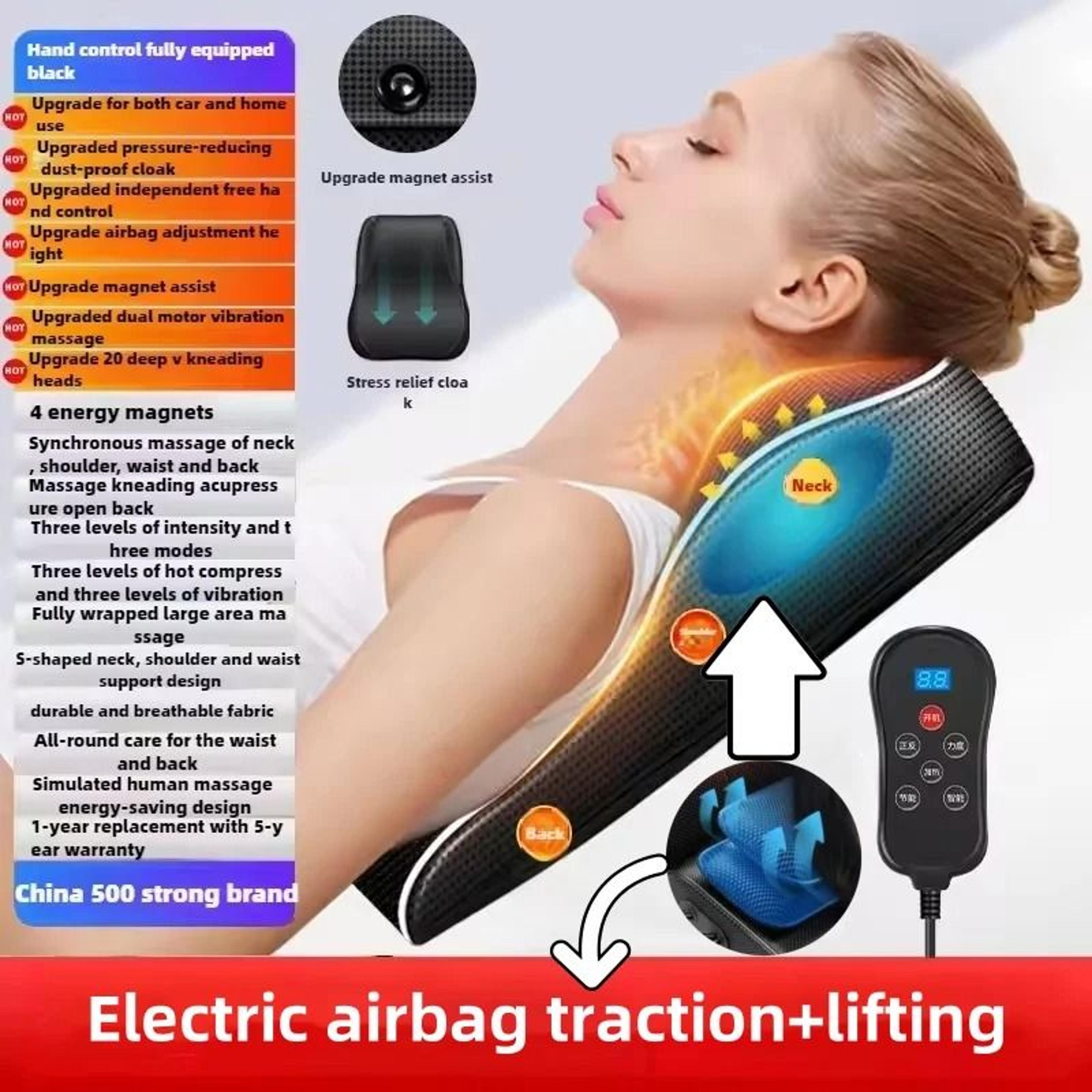 Electric Shiatsu Neck And Back Massager Pillow With Heat And Vibration For Home Or Car 10