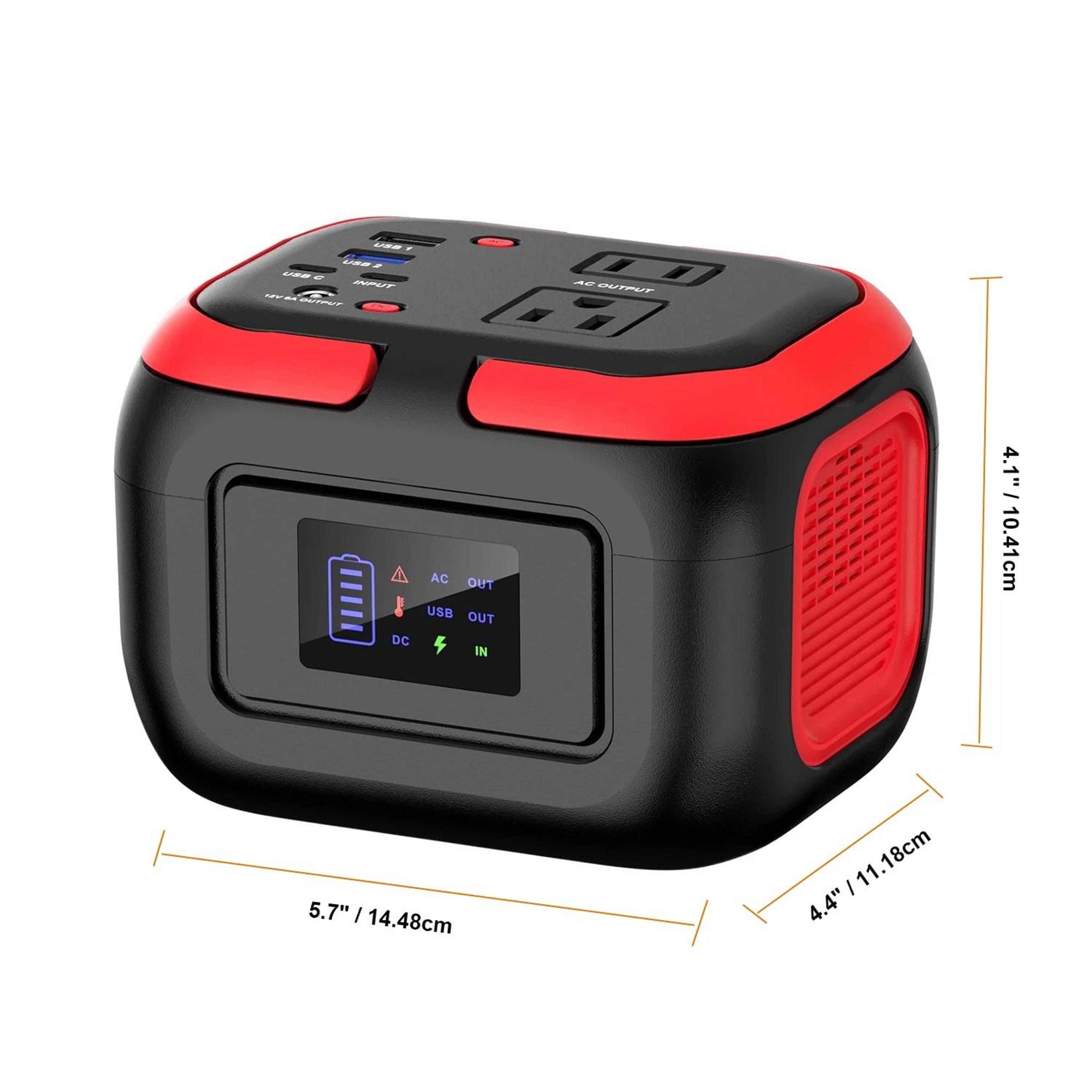 Portable Power Station With AC Outlets And Solar Charging For Camping Travel And Home Backup 120W   5