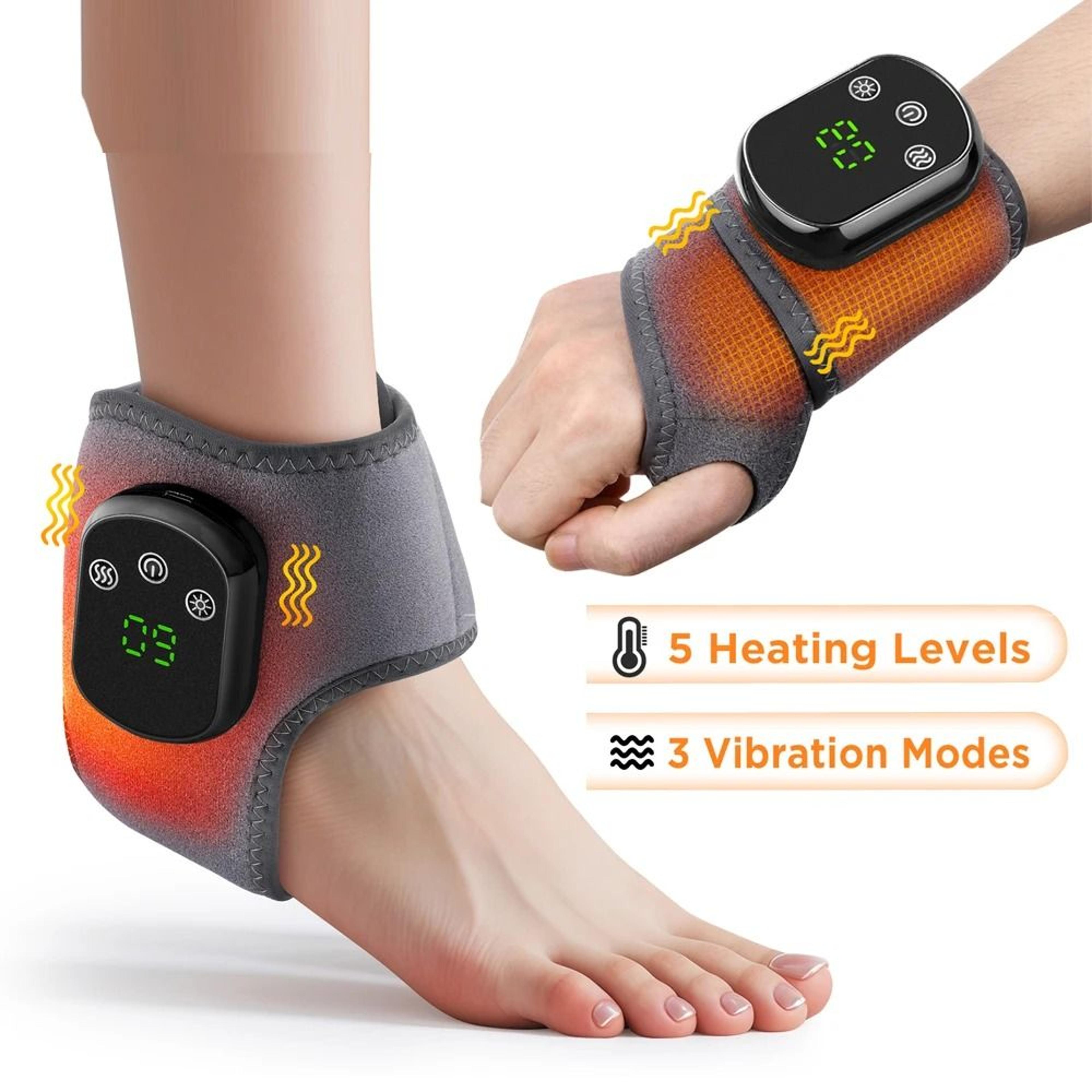 Electric Wrist Brace With Adjustable Hot Compress And Vibration Massage 0