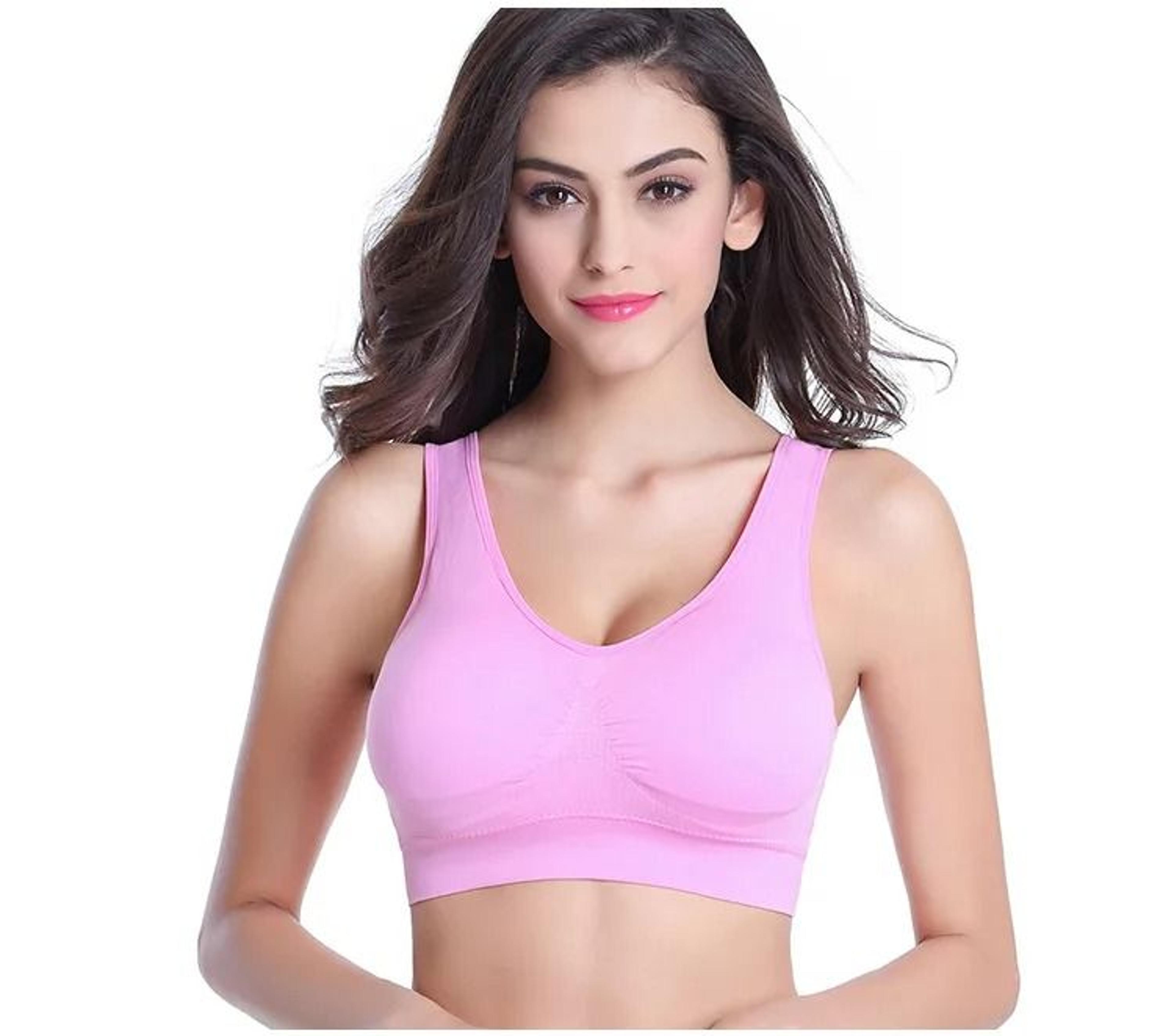 Seamless Padded Sports Bra For Women Running Yoga Workout Gym Fitness Top 12
