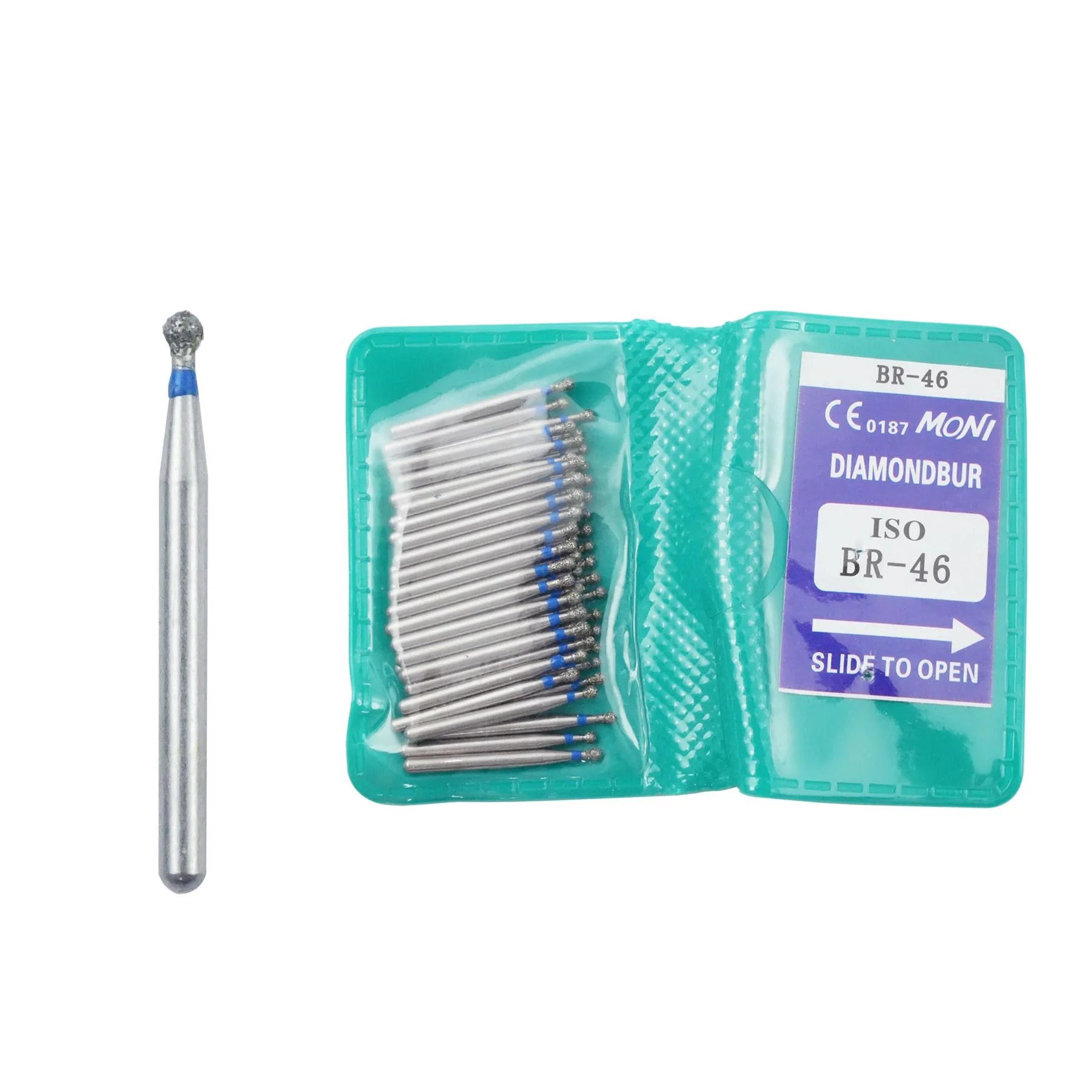 50 Piece Dental Diamond Burs Set High Speed Polishing And Smoothing Drill Tools 13
