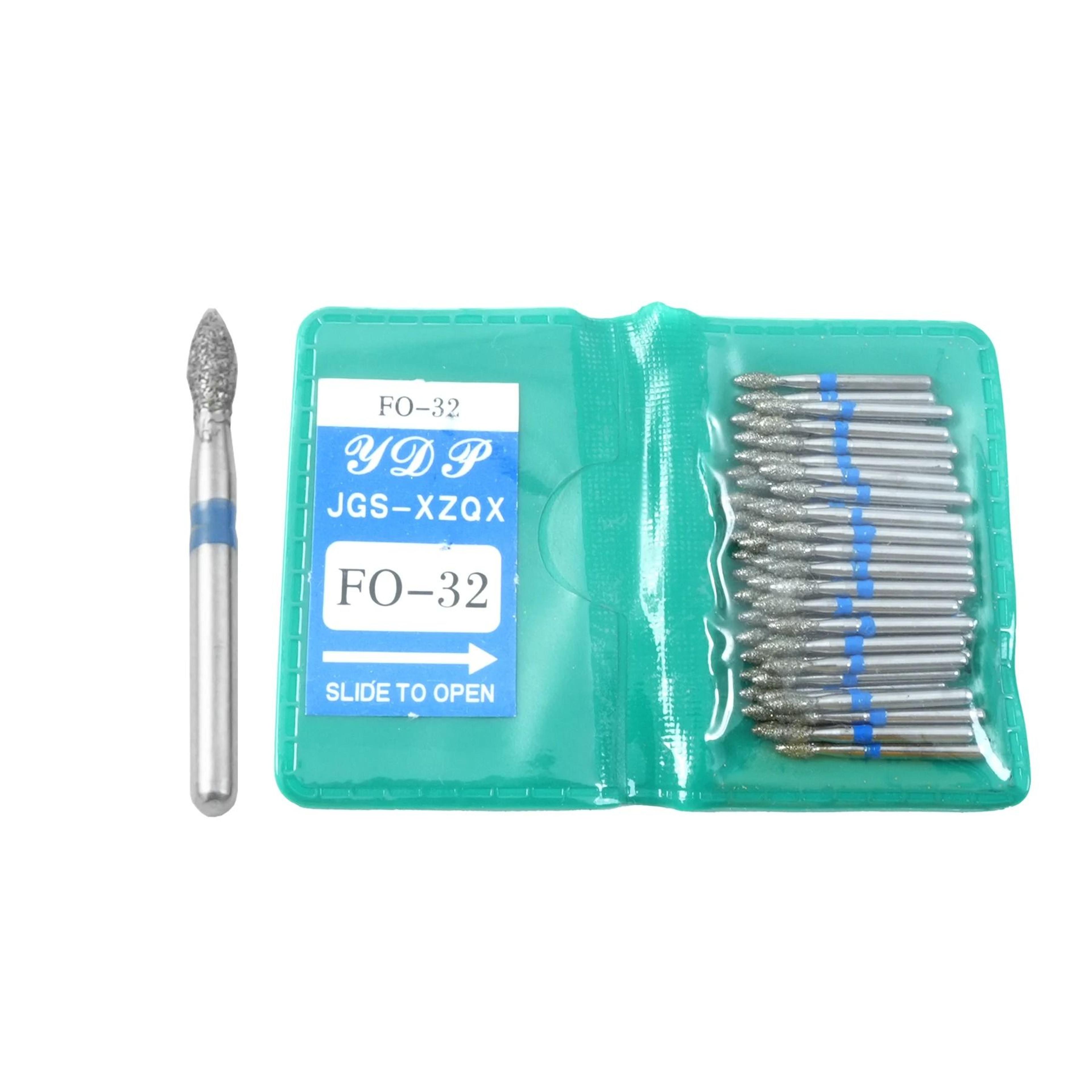 50 Piece Dental Diamond Burs Set High Speed Polishing And Smoothing Drill Tools 16