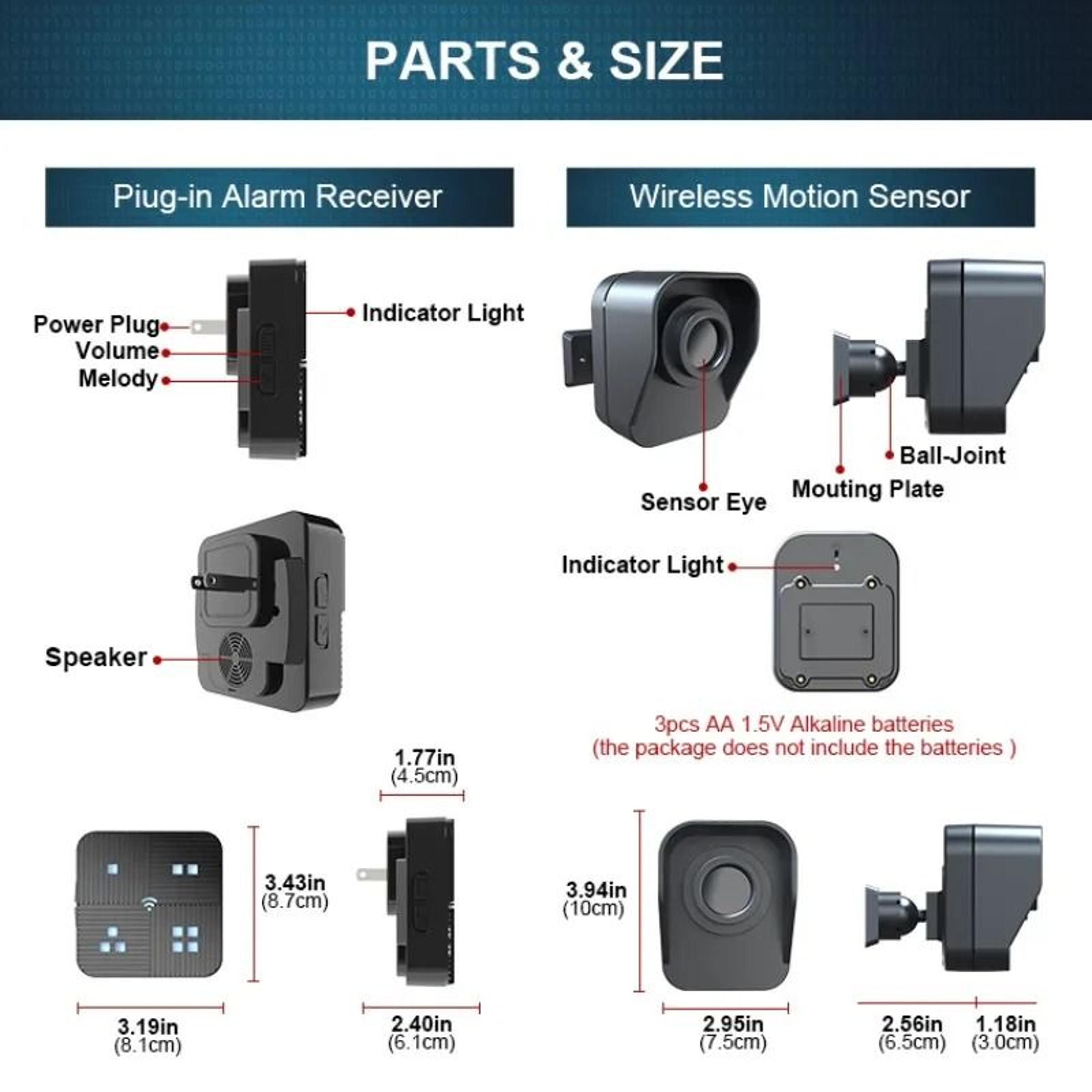 Driveway Alarm Long Range Wireless Motion Sensor System For Outdoor And Indoor Security 6