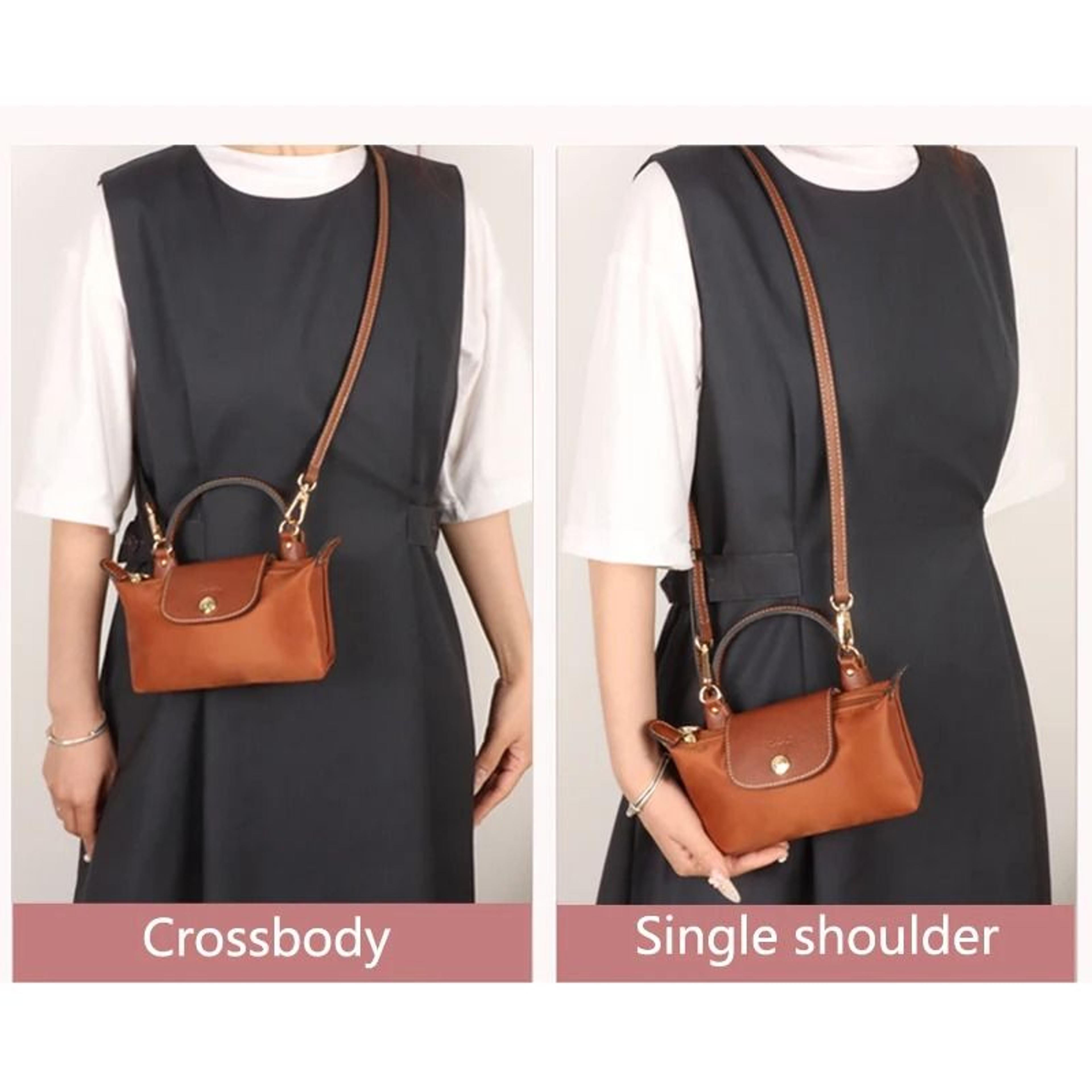 Genuine Leather Shoulder Strap Set For Longchamp Mini Bags 3