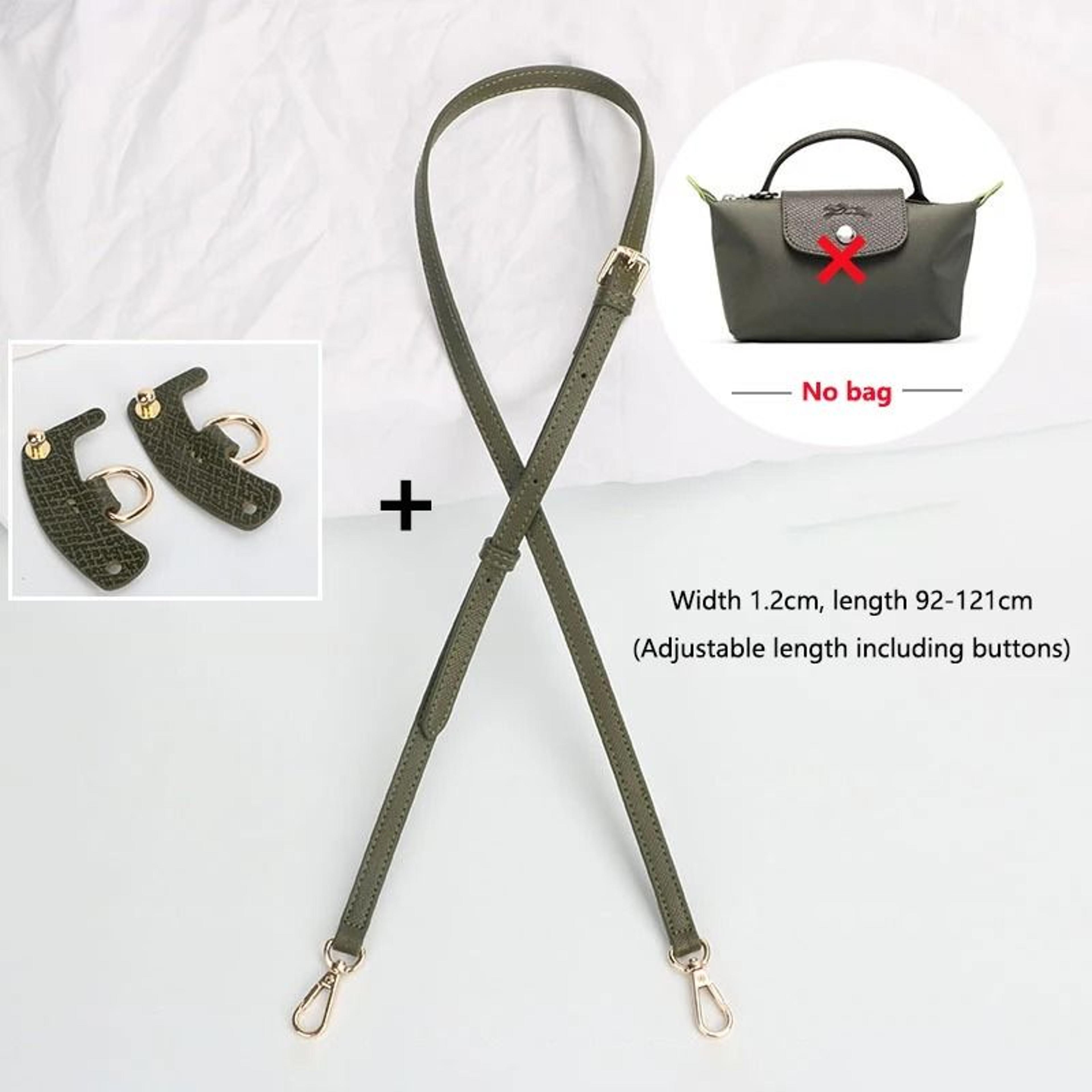 Genuine Leather Shoulder Strap Set For Longchamp Mini Bags 25