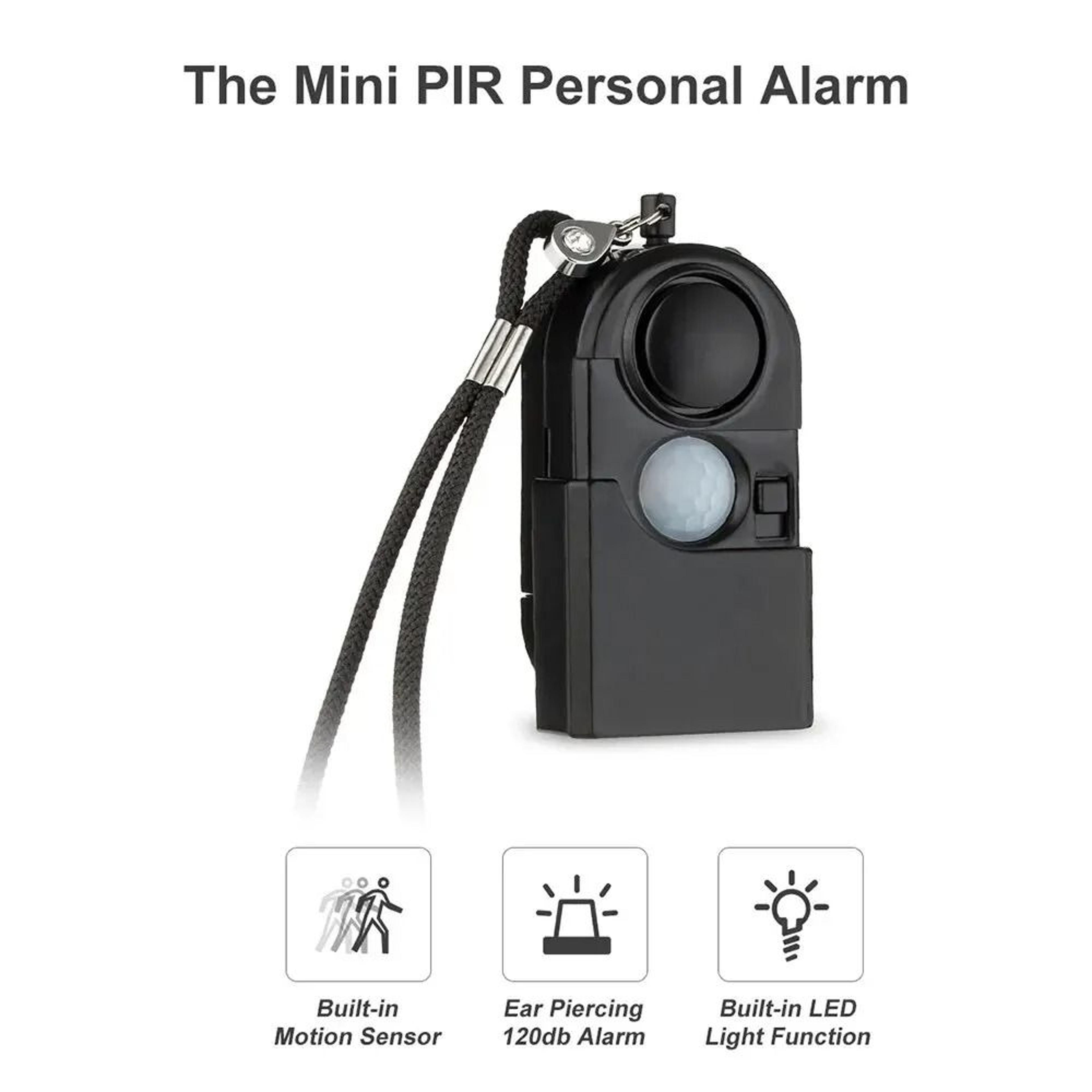 Portable Mini Motion Detector Alarm With 120dB Siren And SOS LED Light 3