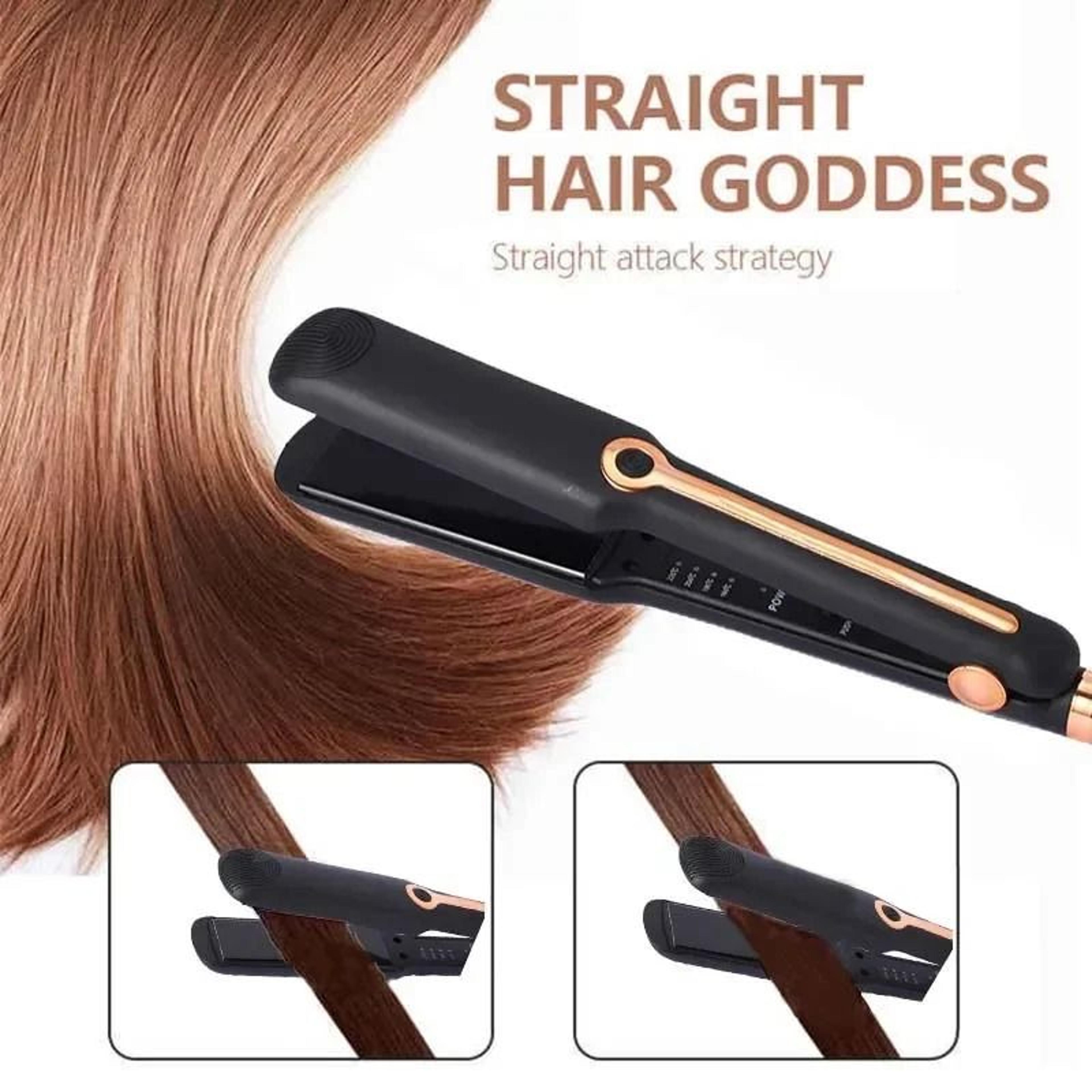 Professional Hair Straightener And Curler Ceramic Flat Iron With Adjustable Temperature And Negativ 4