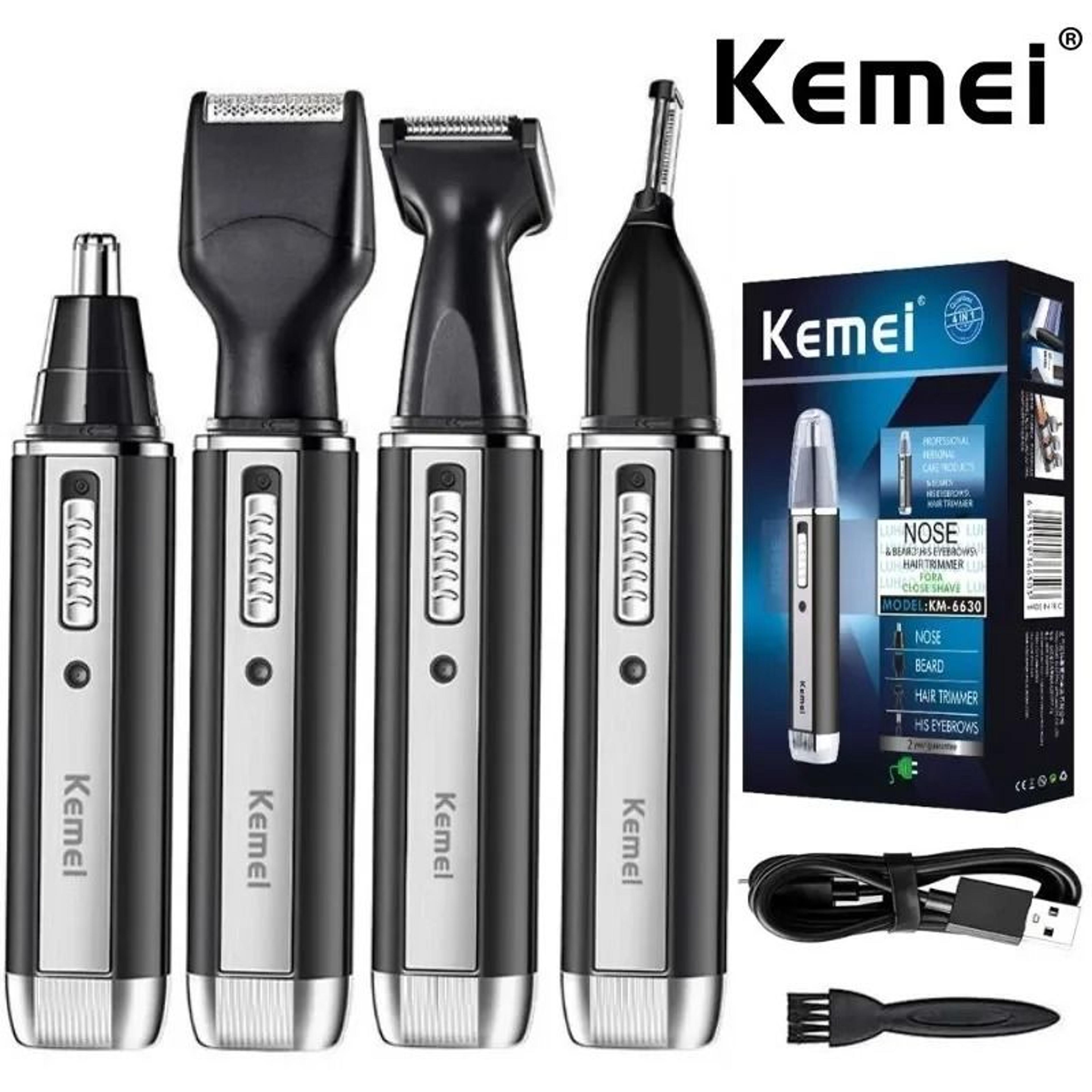 4 In 1 Electric Trimmer For Men Nose Ear Beard And Hair Grooming Set Rechargeable 0