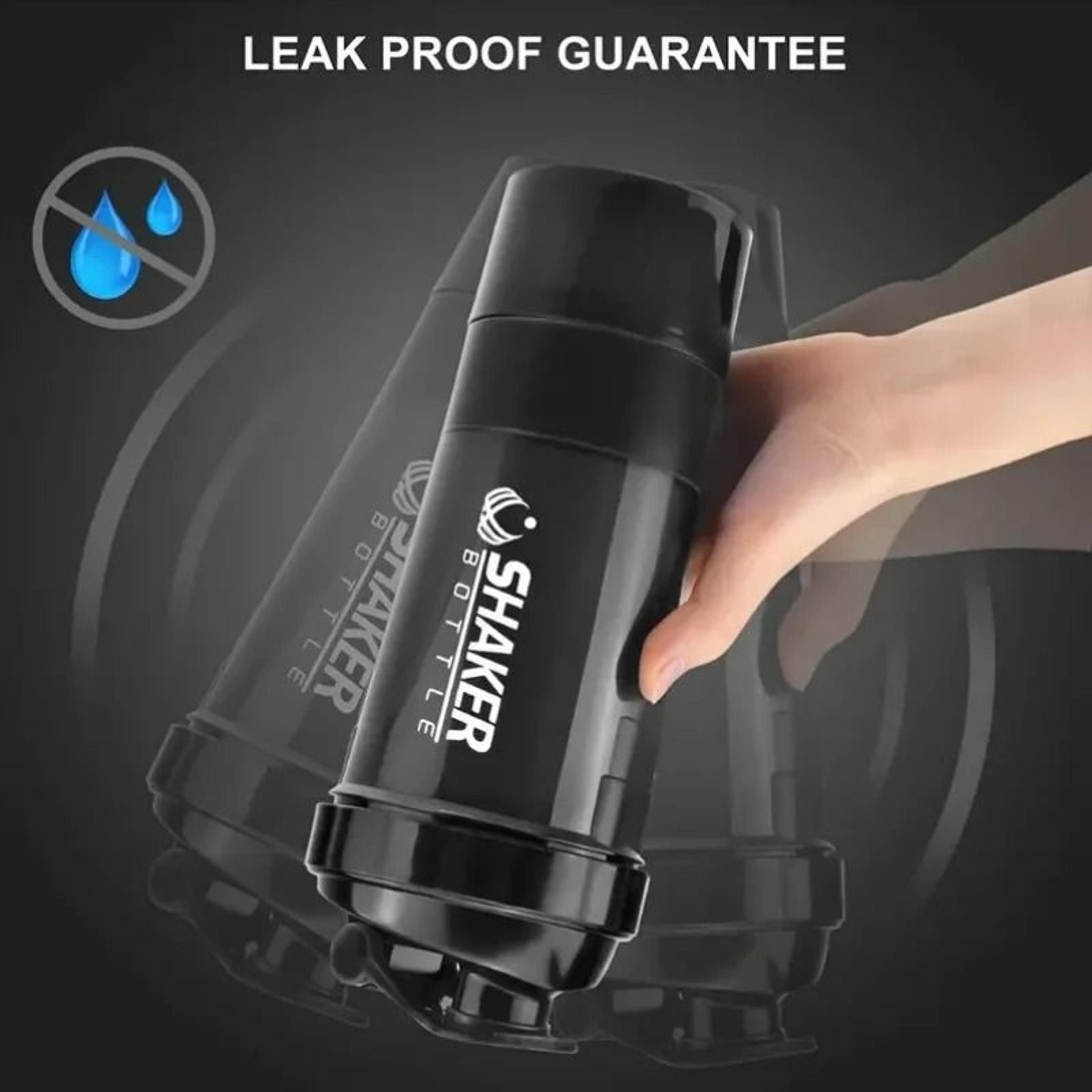 Shaker Bottle With Power Container 2 Tiers Protein Shakes Powder Shaker Bottle Sports Water Bottle  1