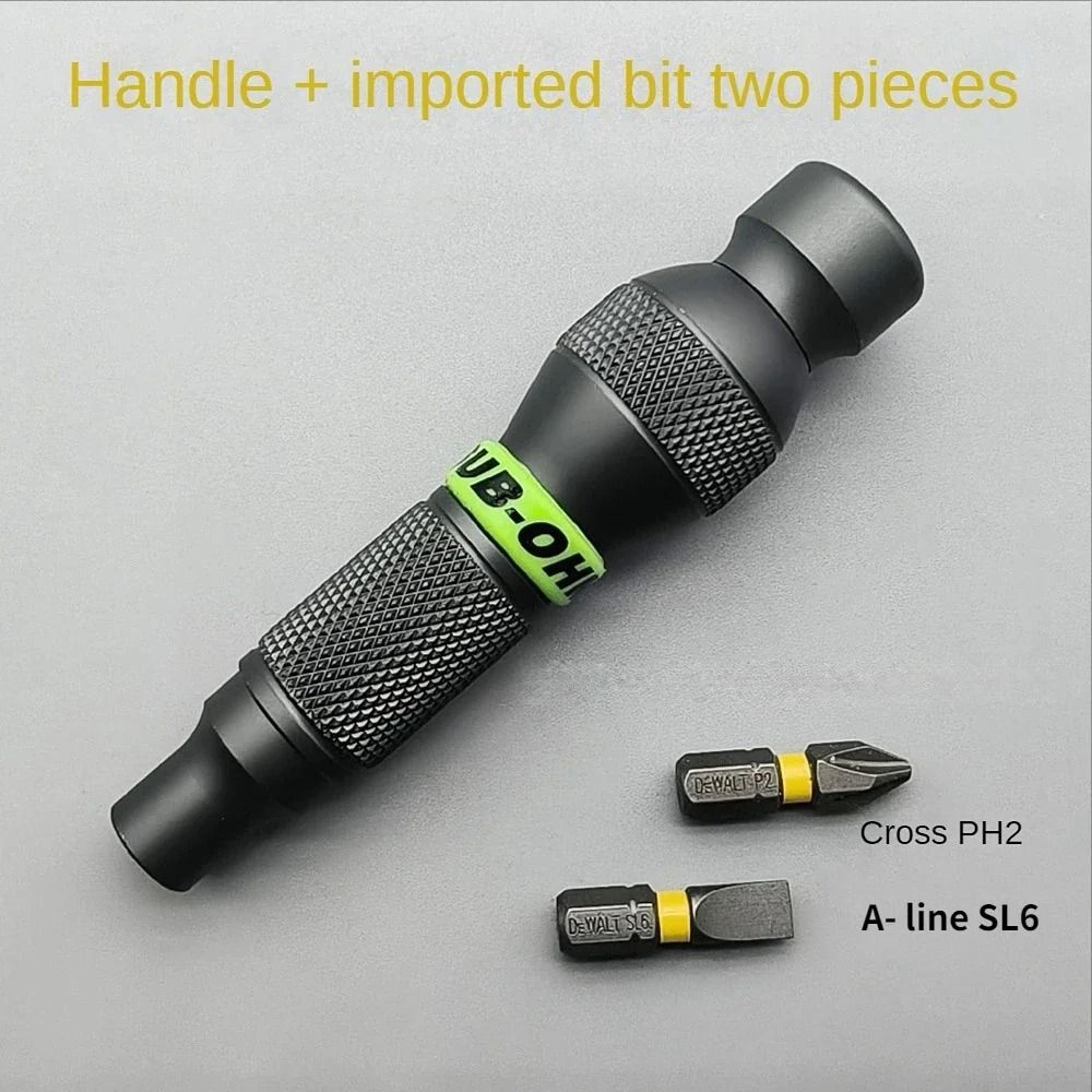Precision Aluminum Alloy Handle Screwdriver For 14 Inch Bits Mini Repair Tool Holder 9