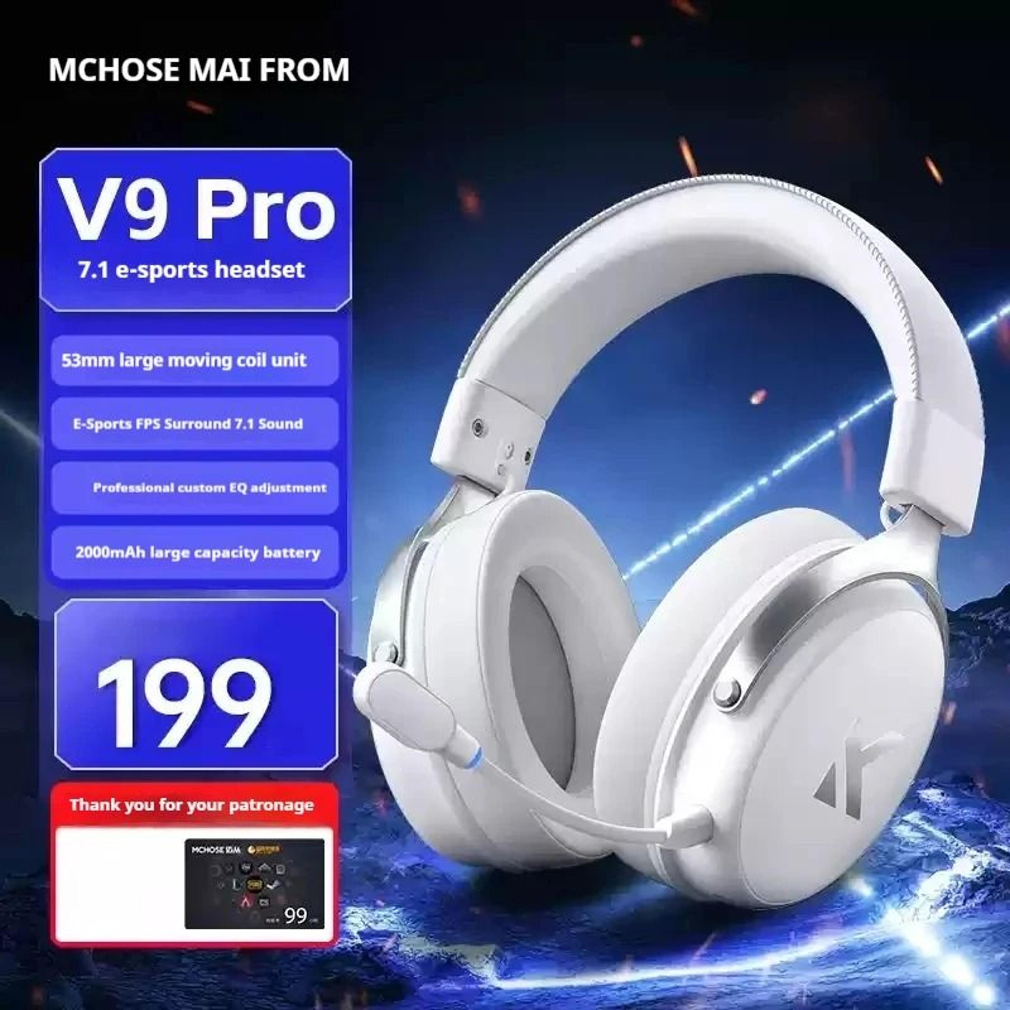 Wireless Bluetooth Headset With Three Mode Microphone Noise Reduction And Low Latency Sound 9