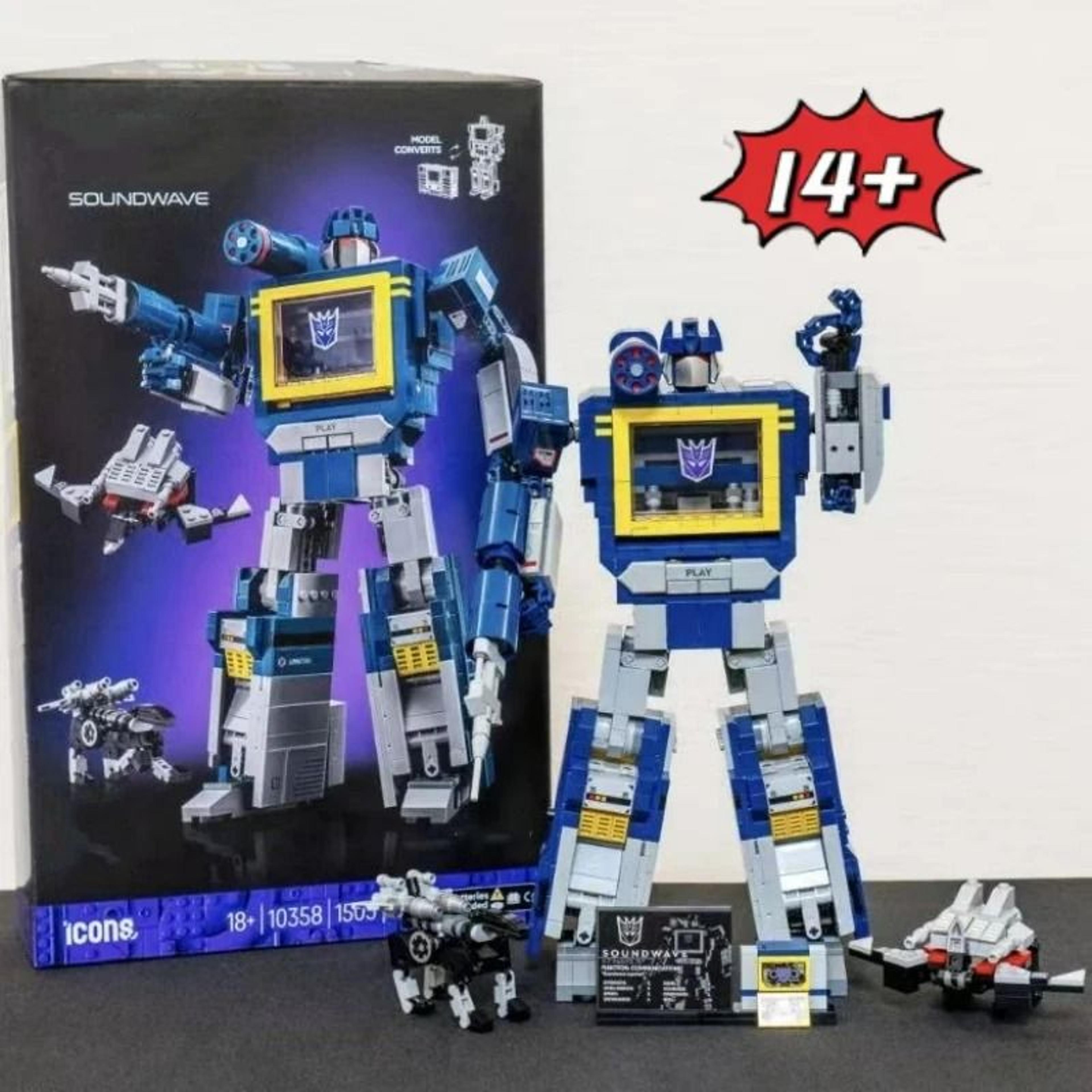 robot soundwave building blocks model toy for kids and adults