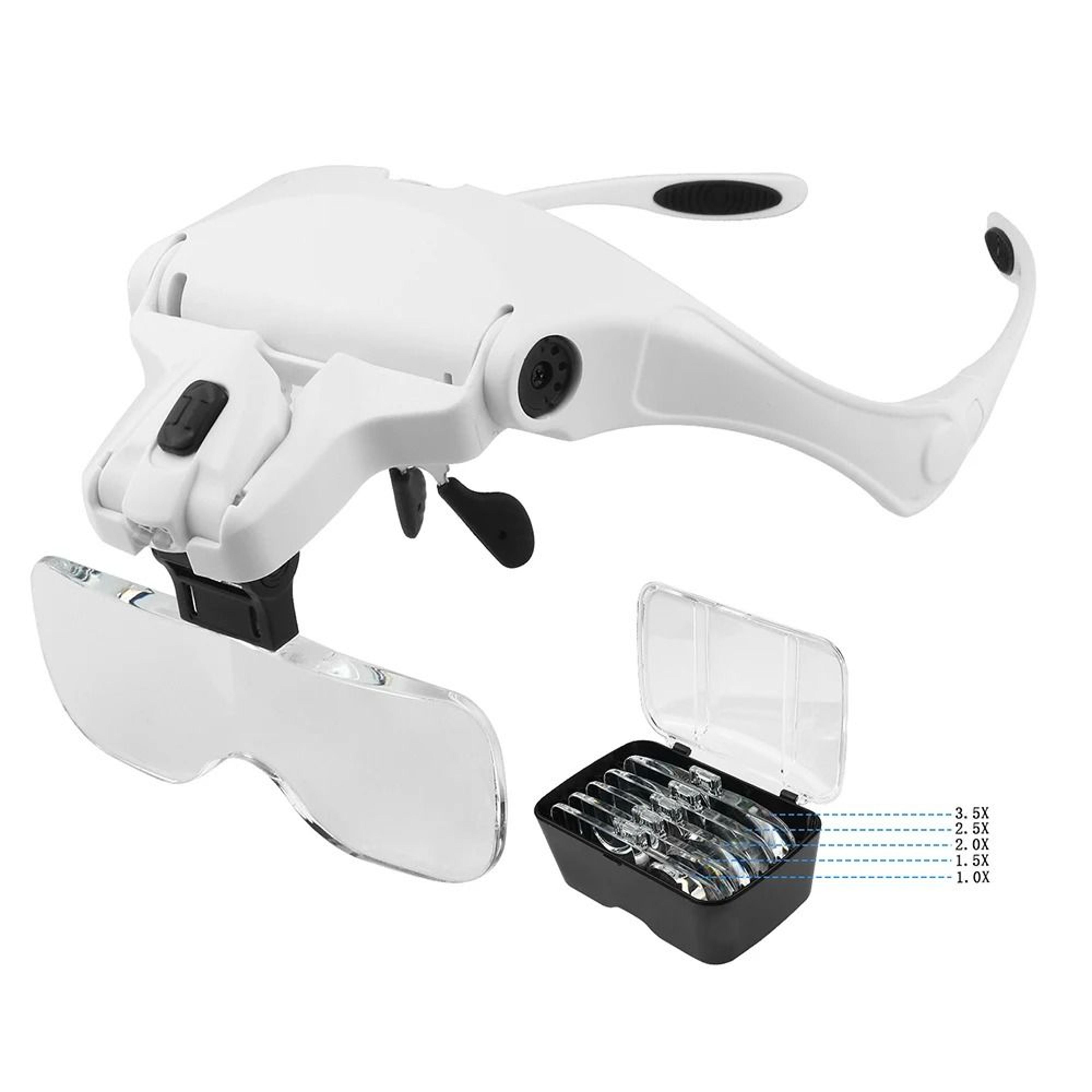 Illuminated Magnifying Glasses With Adjustable Headband And LED Lights 1