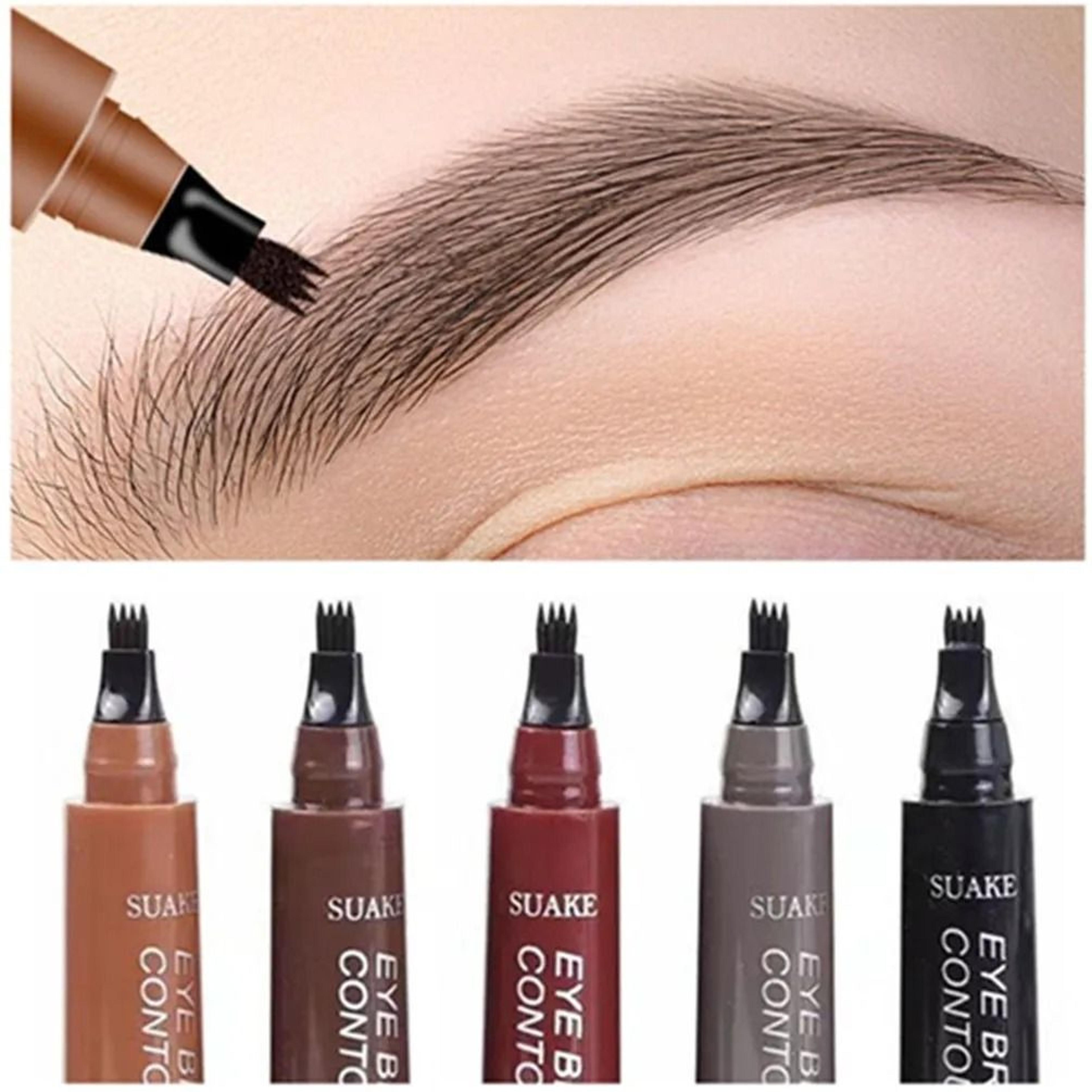 4D Microblading Eyebrow Pen With 4 Fork Tip Long Lasting Liquid Brow Pencil 1