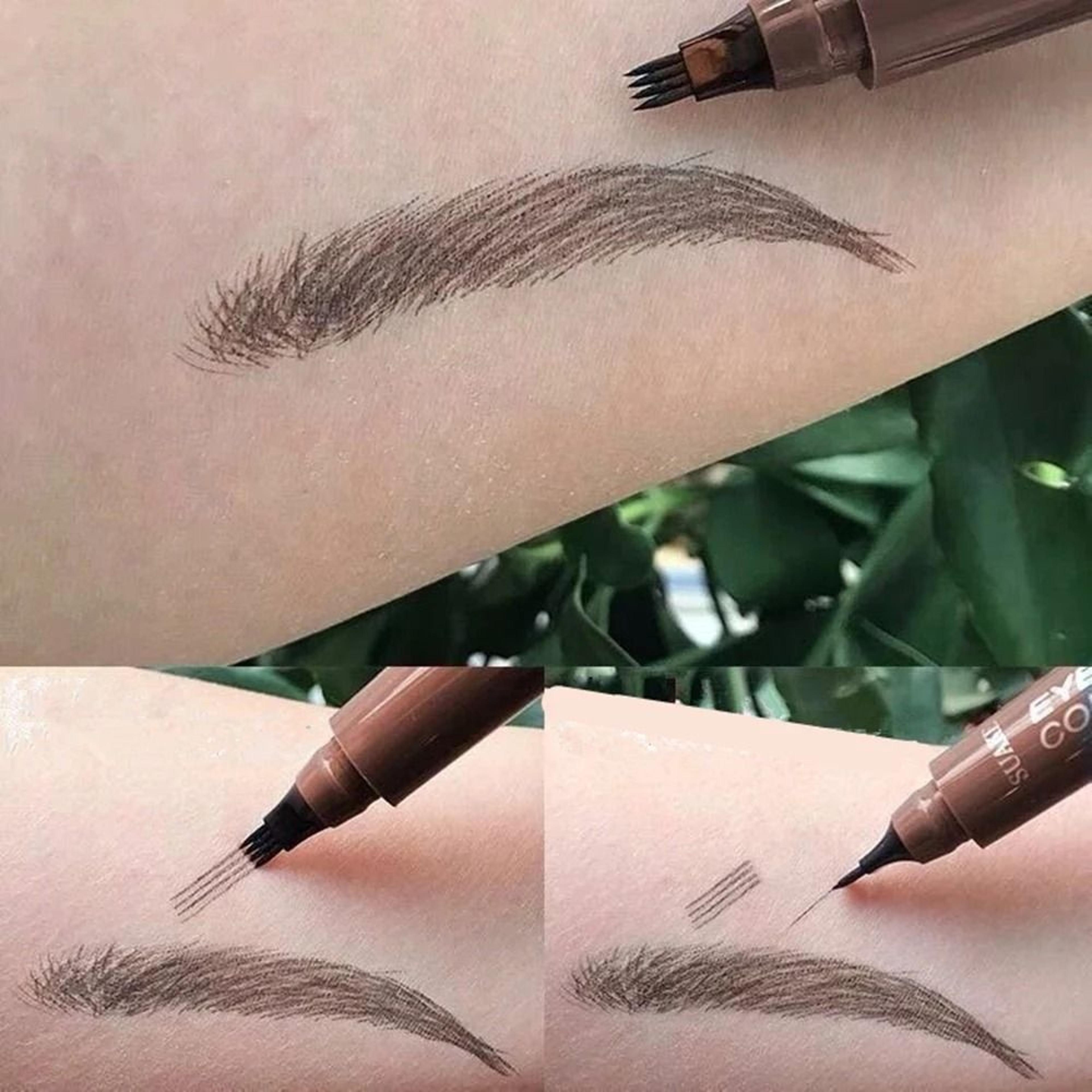 4D Microblading Eyebrow Pen With 4 Fork Tip Long Lasting Liquid Brow Pencil 2