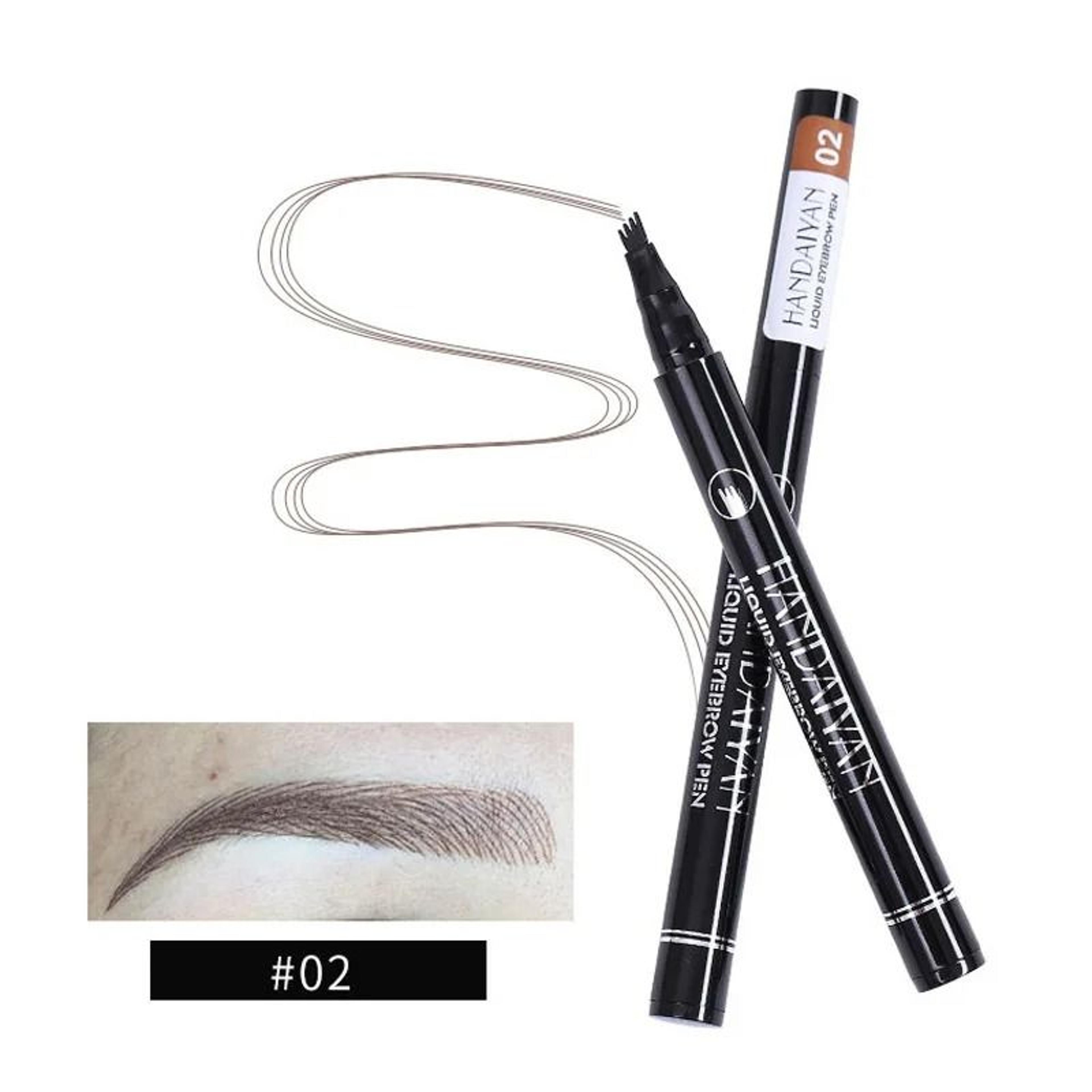 4D Microblading Eyebrow Pen With 4 Fork Tip Long Lasting Liquid Brow Pencil 14