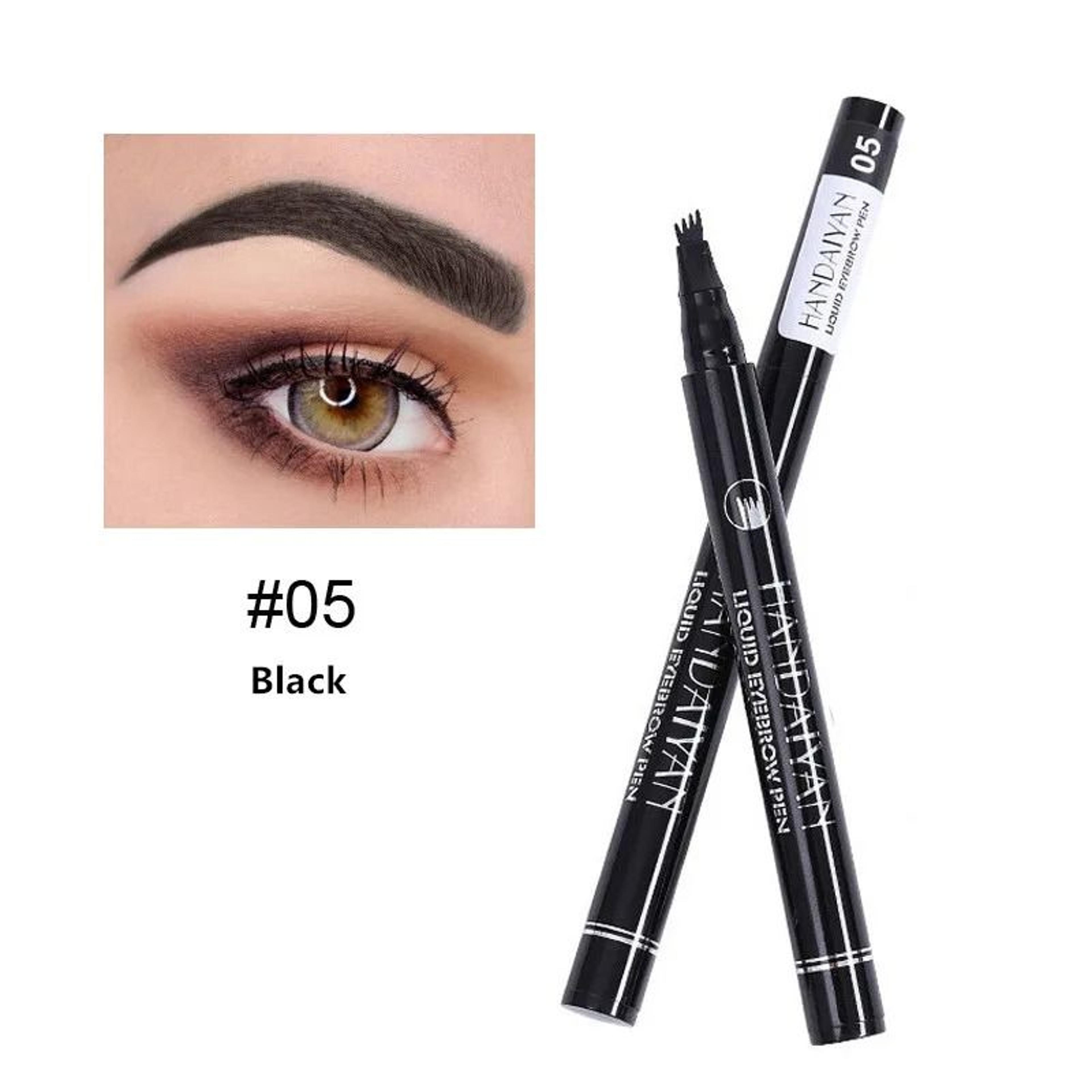 4D Microblading Eyebrow Pen With 4 Fork Tip Long Lasting Liquid Brow Pencil 22