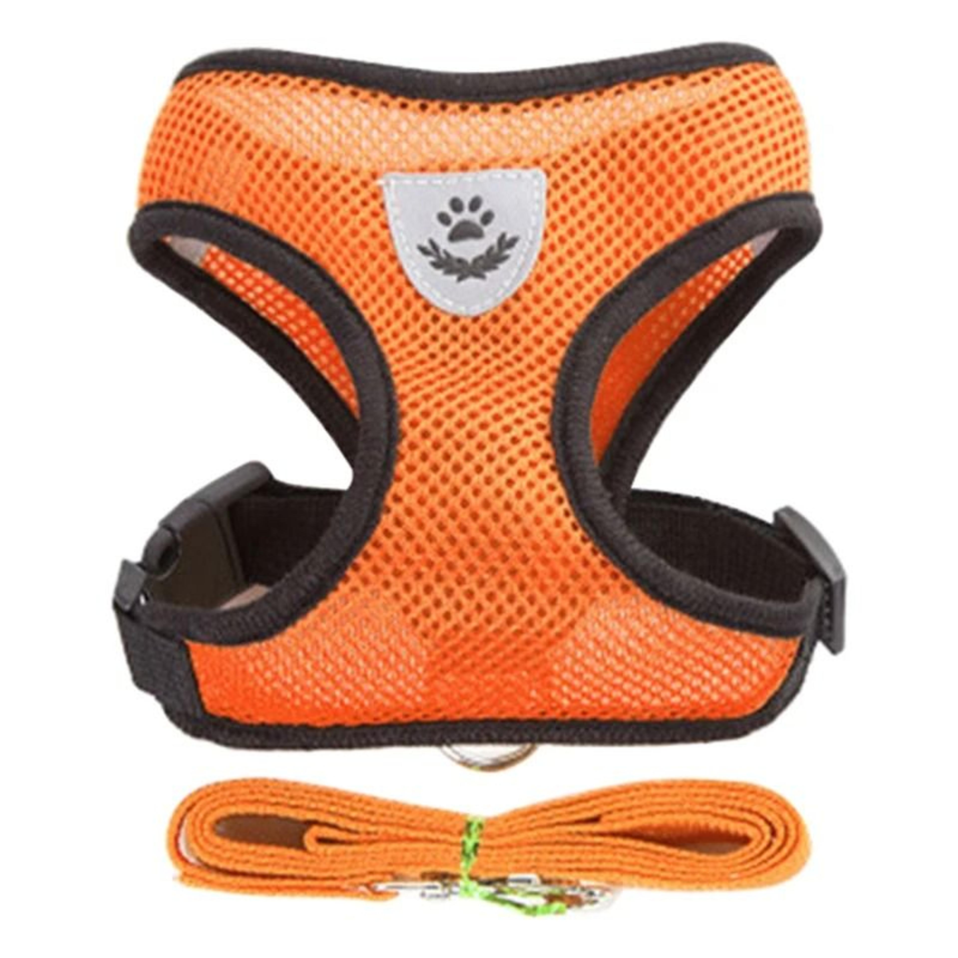 Adjustable Dog Harness And Leash Set For Small Dogs And Cats Breathable Vest Harness 4