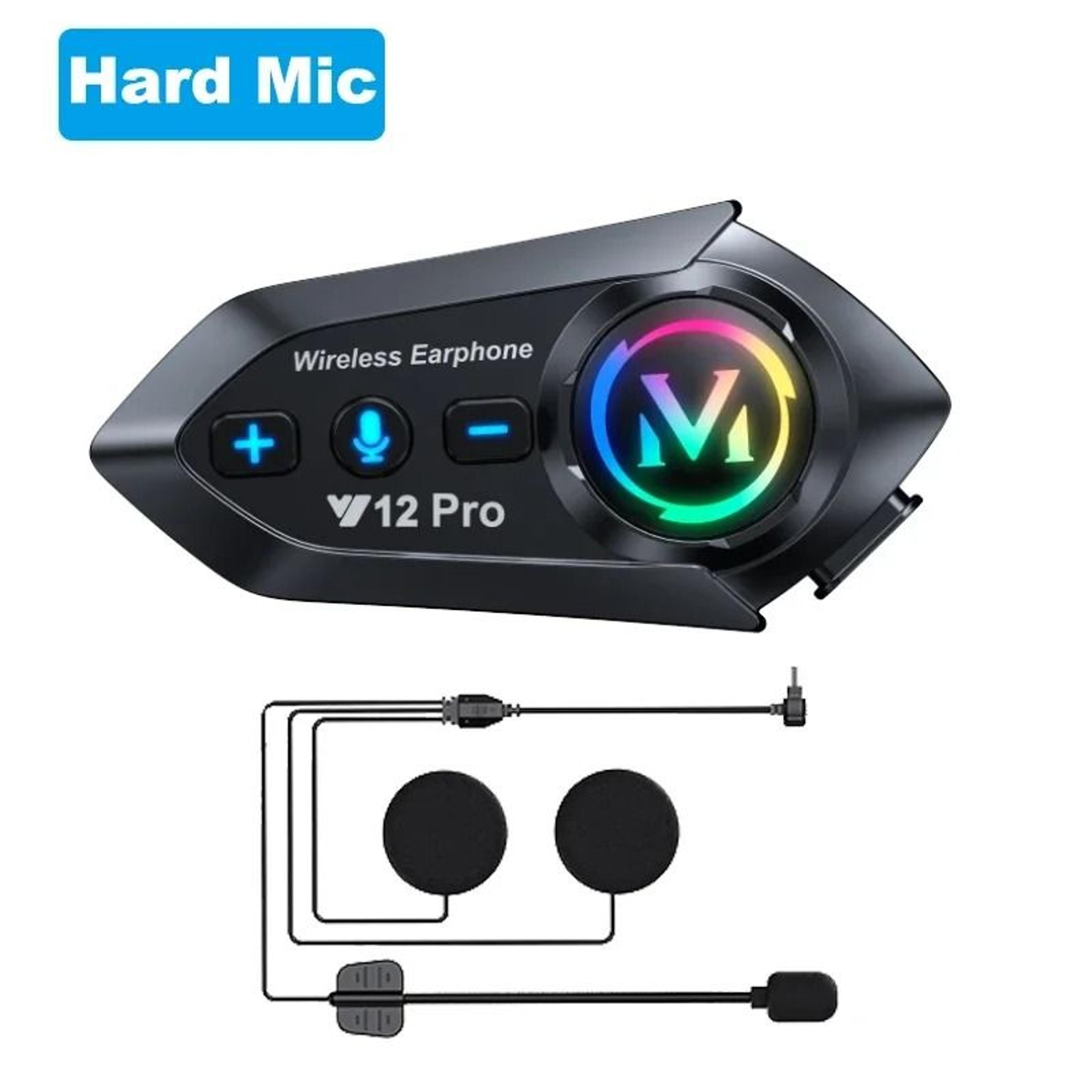 Y12 Pro Motorcycle Helmet Bluetooth Intercom With Voice Assistant And 500m Range 7