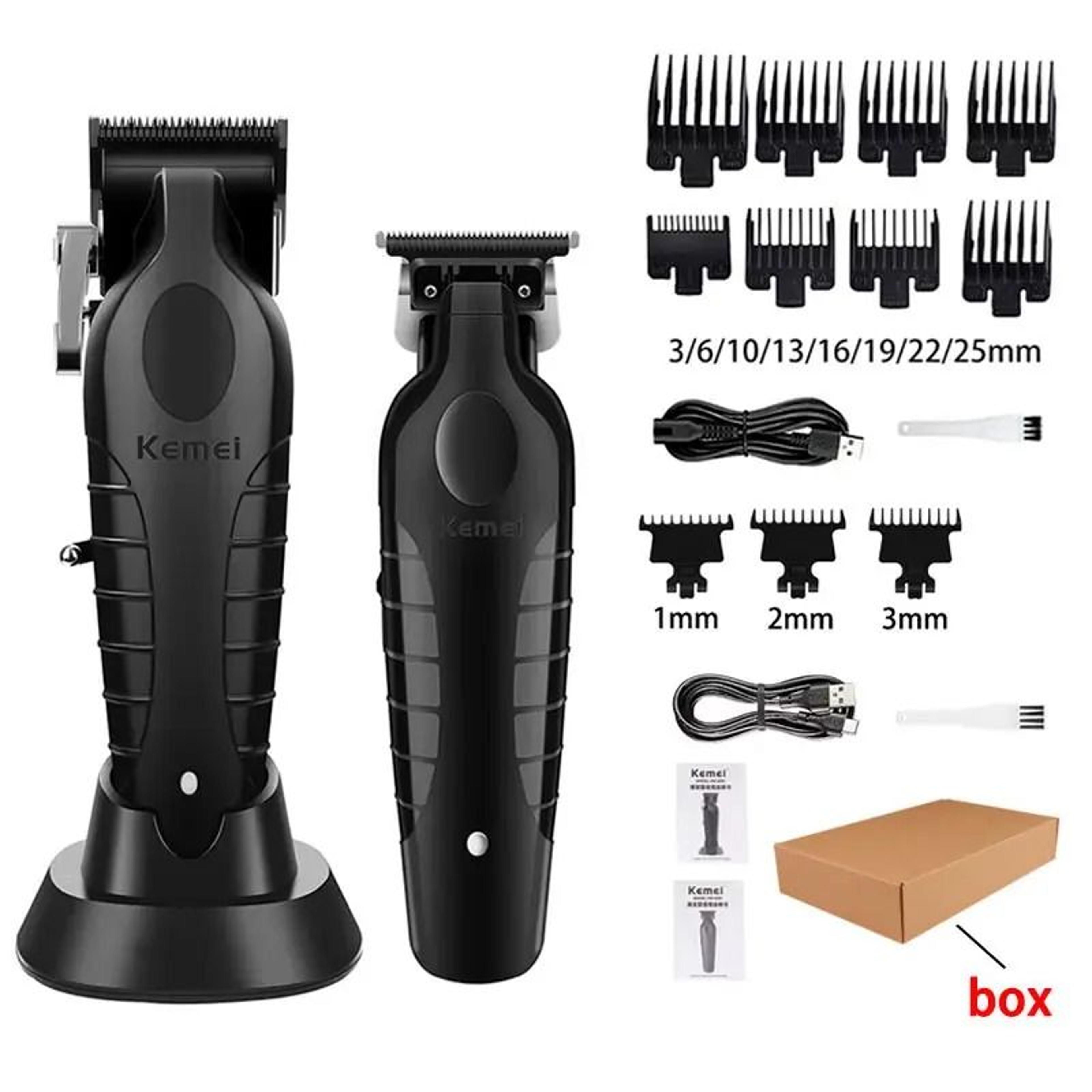 Professional Electric Hair Clipper Kit Men Grooming Trimmer And Shaver Machine 18